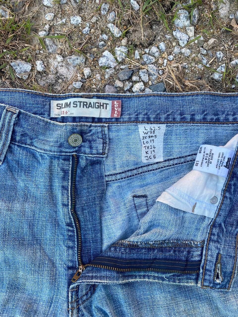 Levi's × Vintage vintage levis 512 denim jeans aging wash 38x42 Size US 38 / EU 54 - 3 Thumbnail