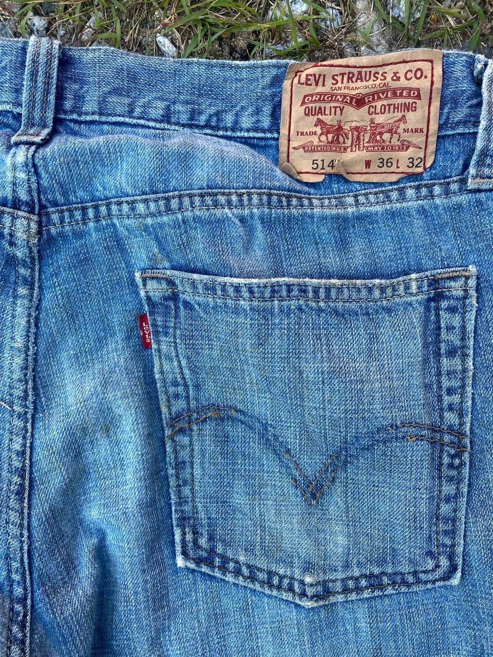 Levi's × Vintage vintage levis 512 denim jeans aging wash 38x42 Size US 38 / EU 54 - 5 Thumbnail