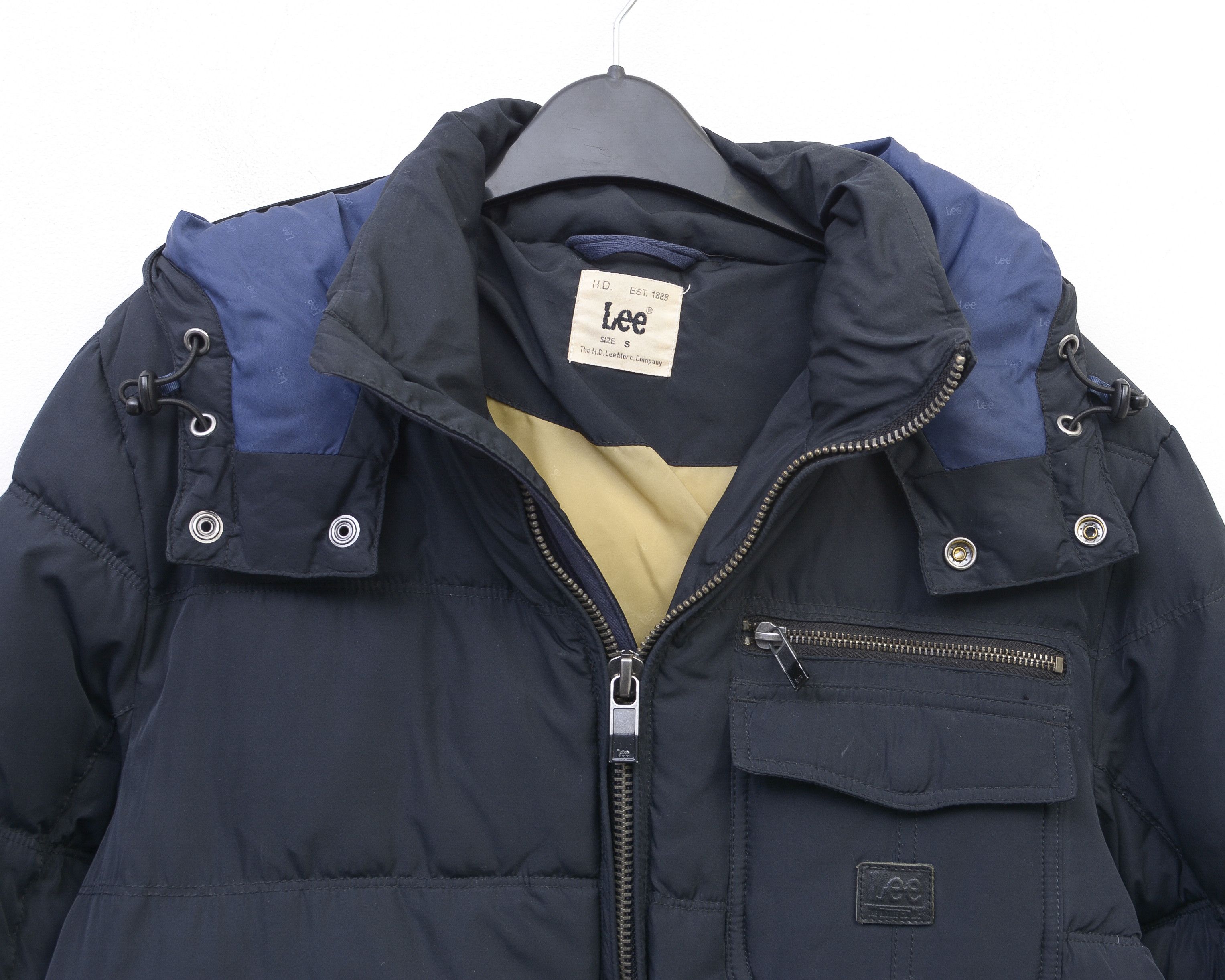 Lee Puffer Jacket Coat Parka Padded Winter Hooded Zip Warm Size US S / EU 44-46 / 1 - 4 Thumbnail