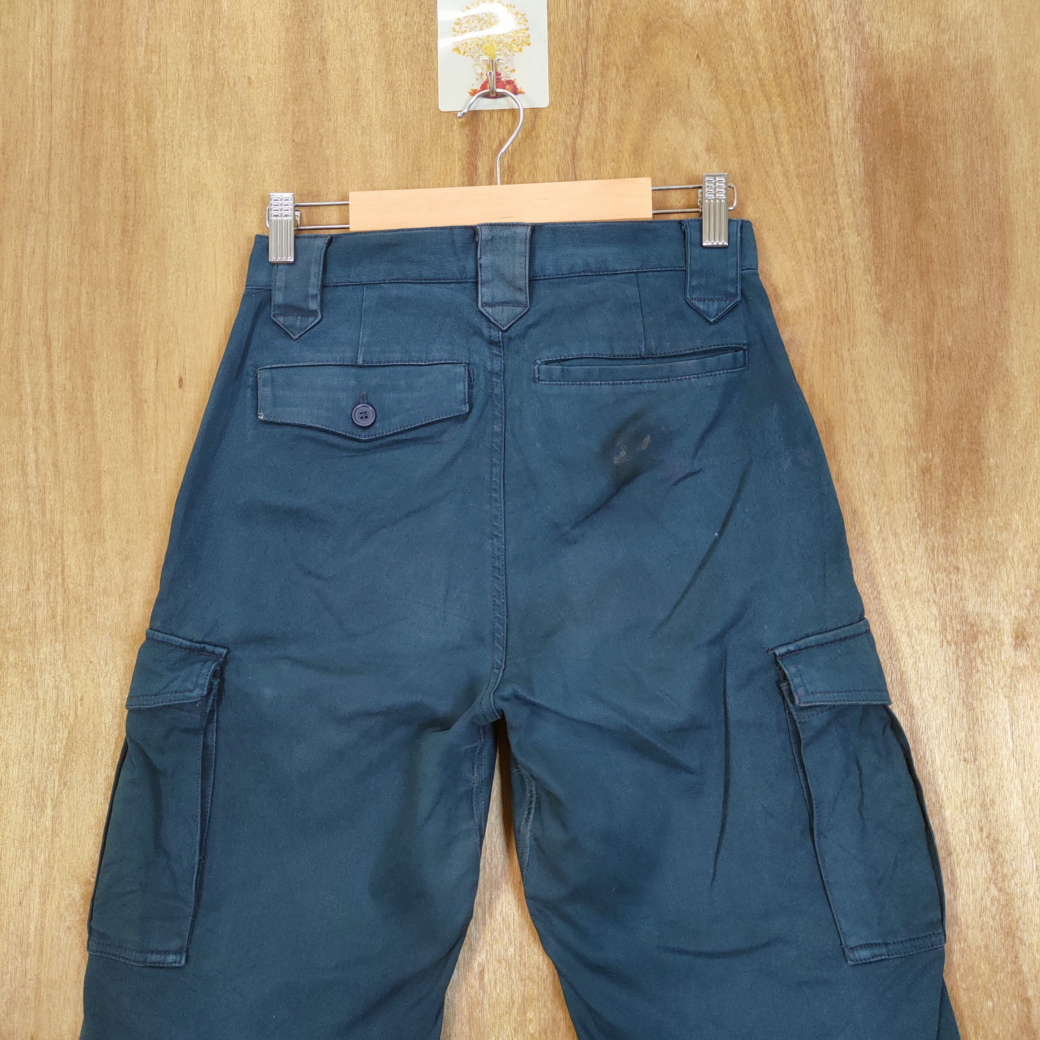 Japanese Brand × Vintage VINTAGE DARK BLUE WORKWEAR CARGO PANTS Size US 26 / EU 42 - 9 Thumbnail