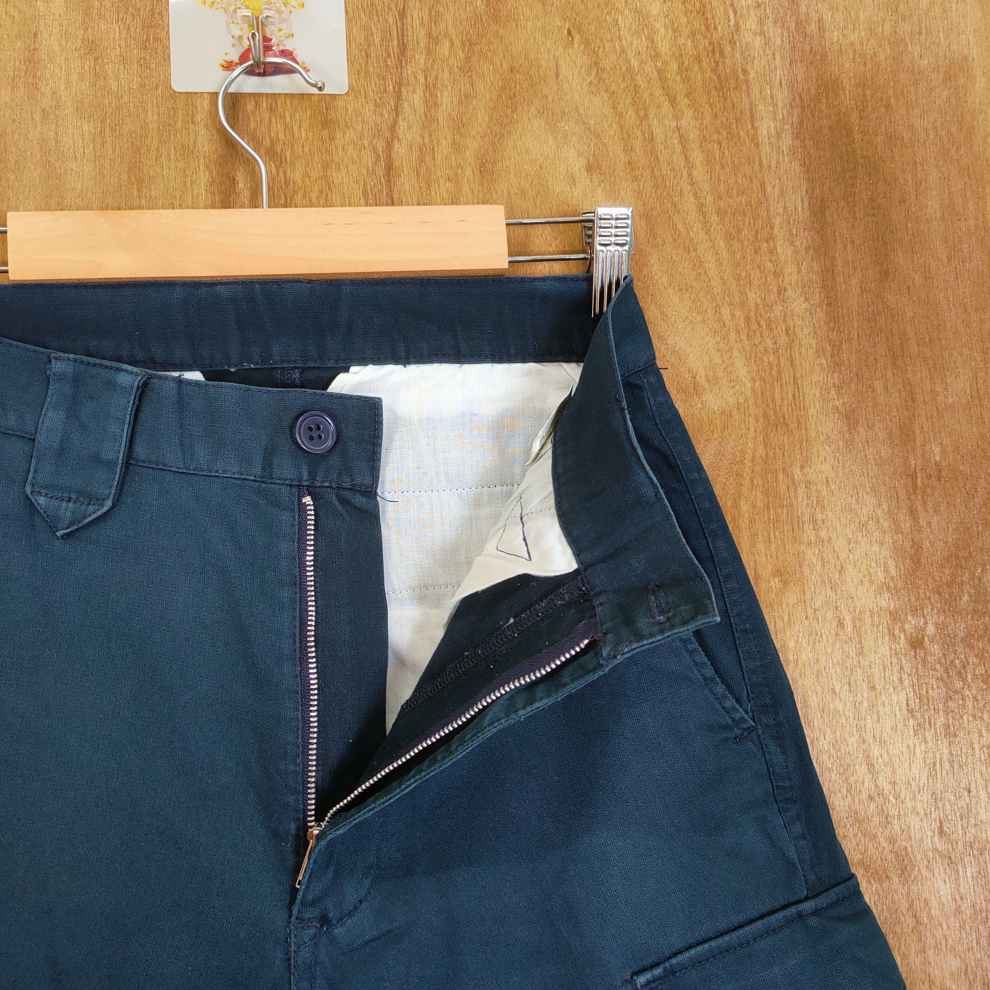 Japanese Brand × Vintage VINTAGE DARK BLUE WORKWEAR CARGO PANTS Size US 26 / EU 42 - 5 Thumbnail
