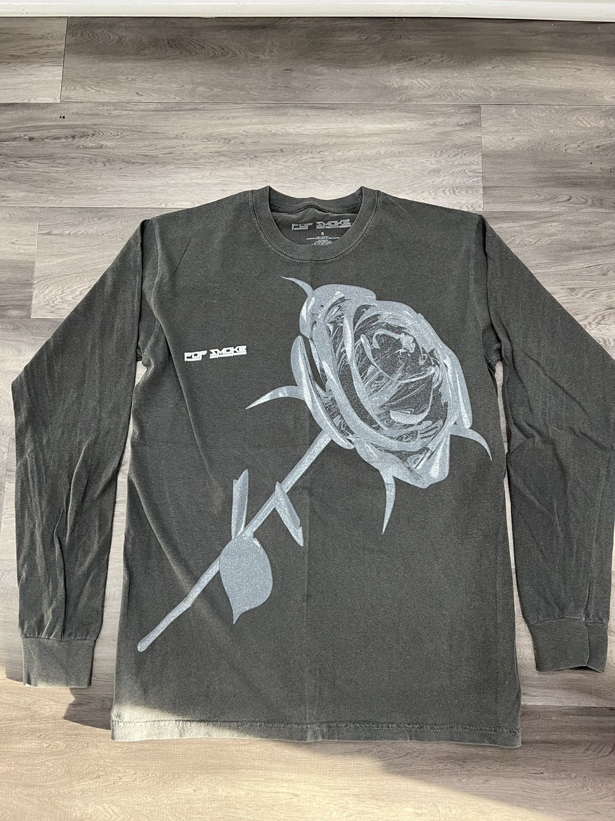 Rap Tees Pop Smoke Rose In Remberance Tee Size US S / EU 44-46 / 1 - 1 Thumbnail