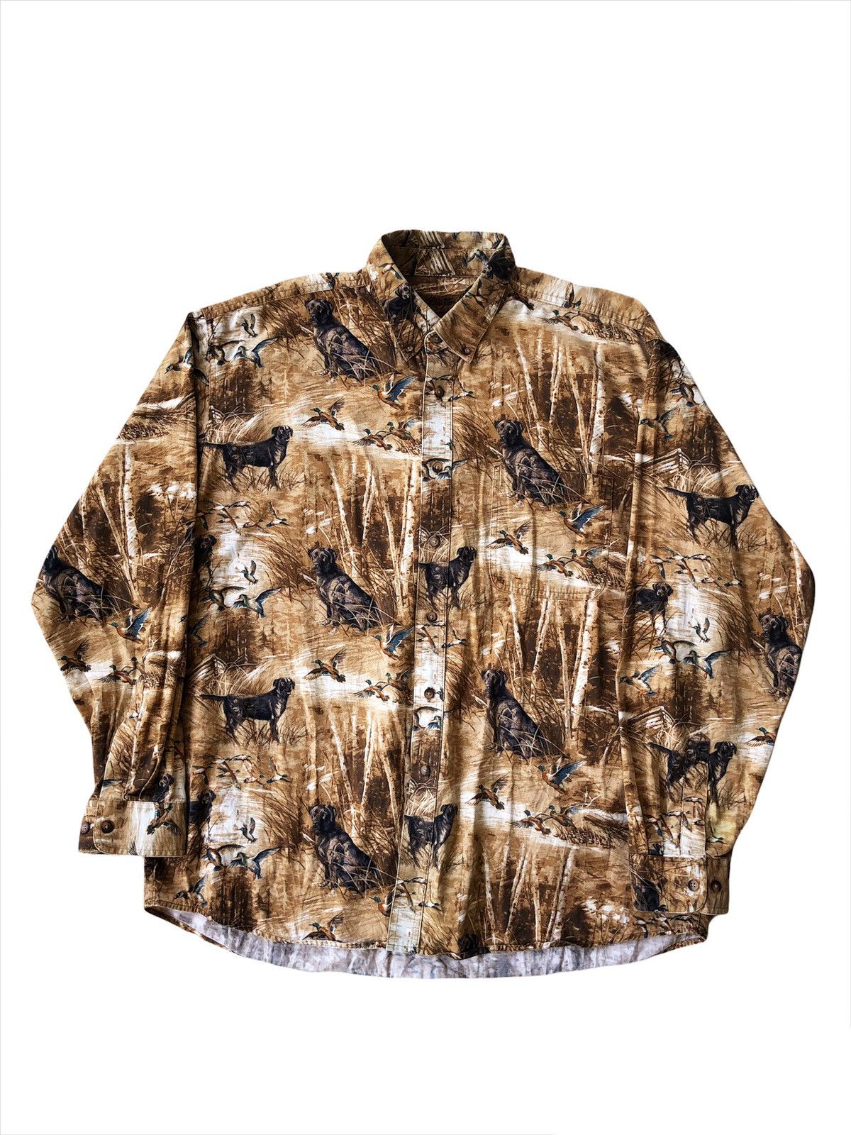 Polo Ralph Lauren 1990s Morgan Creek 🇺🇸 Polo Sportsman "Dog & Duck" Shirt Size US XL / EU 56 / 4 - 2 Thumbnail