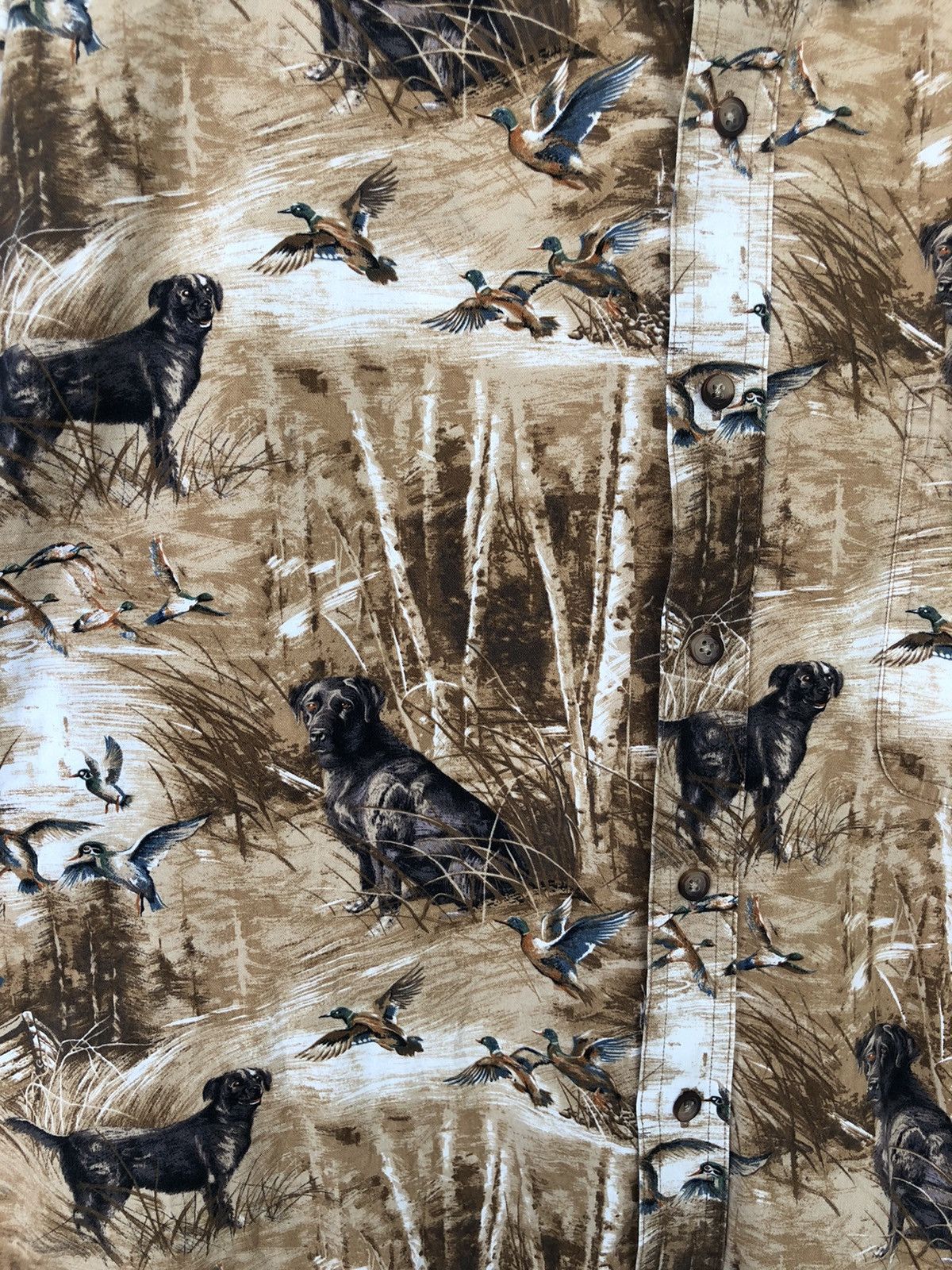 Polo Ralph Lauren 1990s Morgan Creek 🇺🇸 Polo Sportsman "Dog & Duck" Shirt Size US XL / EU 56 / 4 - 7 Thumbnail