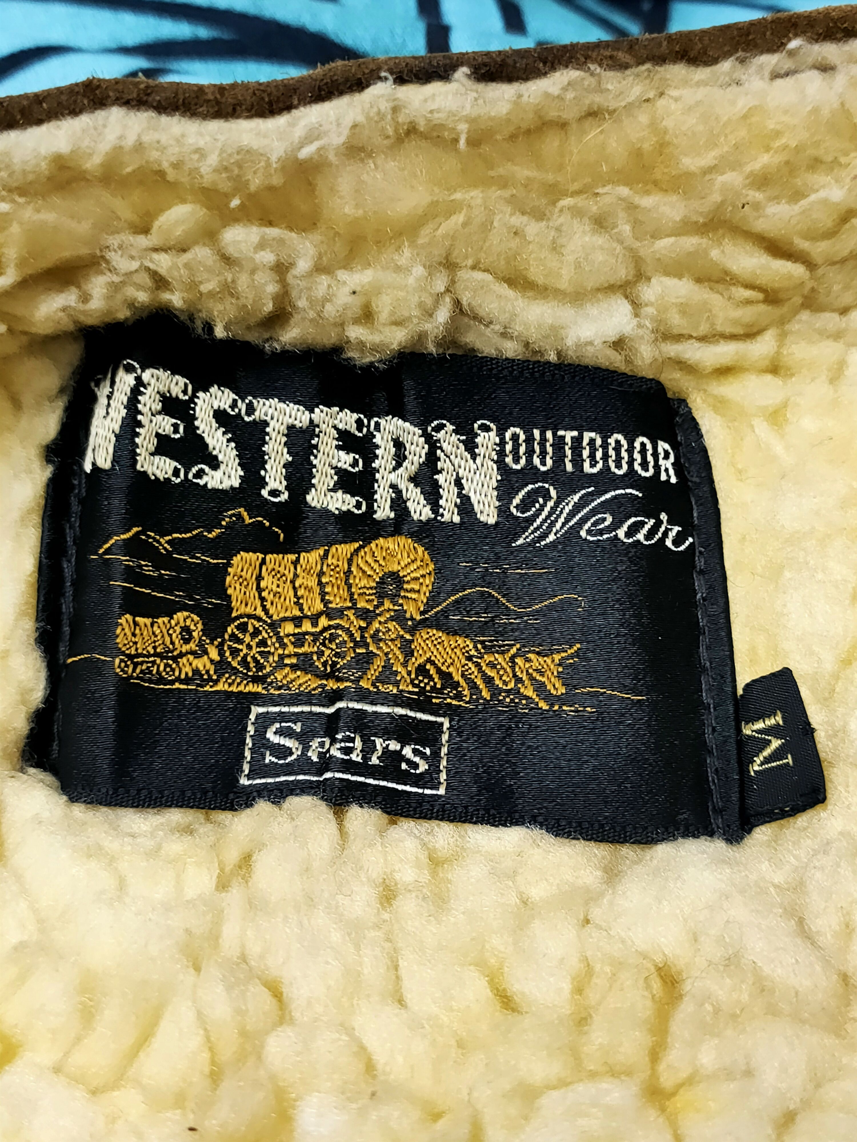 Sears Rare🔥🔥 vintage Sears western vests leather USA Size 36R - 7 Thumbnail