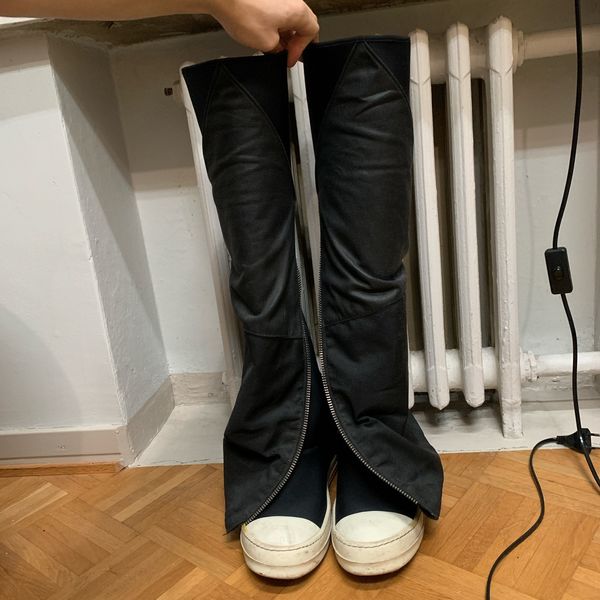 Rick Owens Drkshdw Rick Owens fetish boots fw14 | Grailed