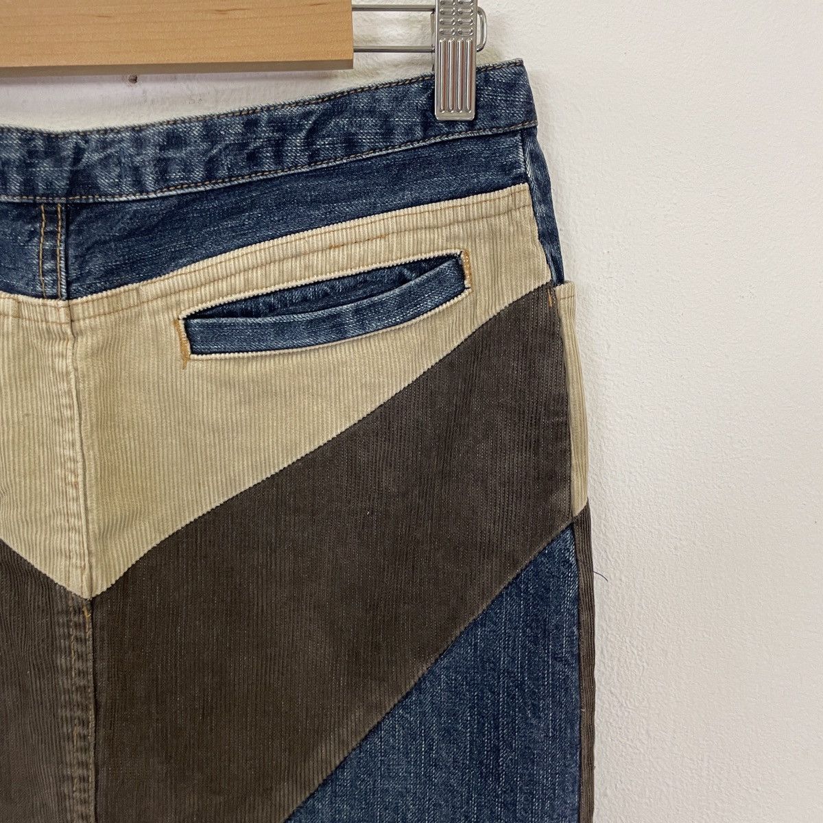 Japanese Brand Karakoto Kojima Kurashiki Okayama Nishihara Orimino Skirt Size 29" - 6 Thumbnail