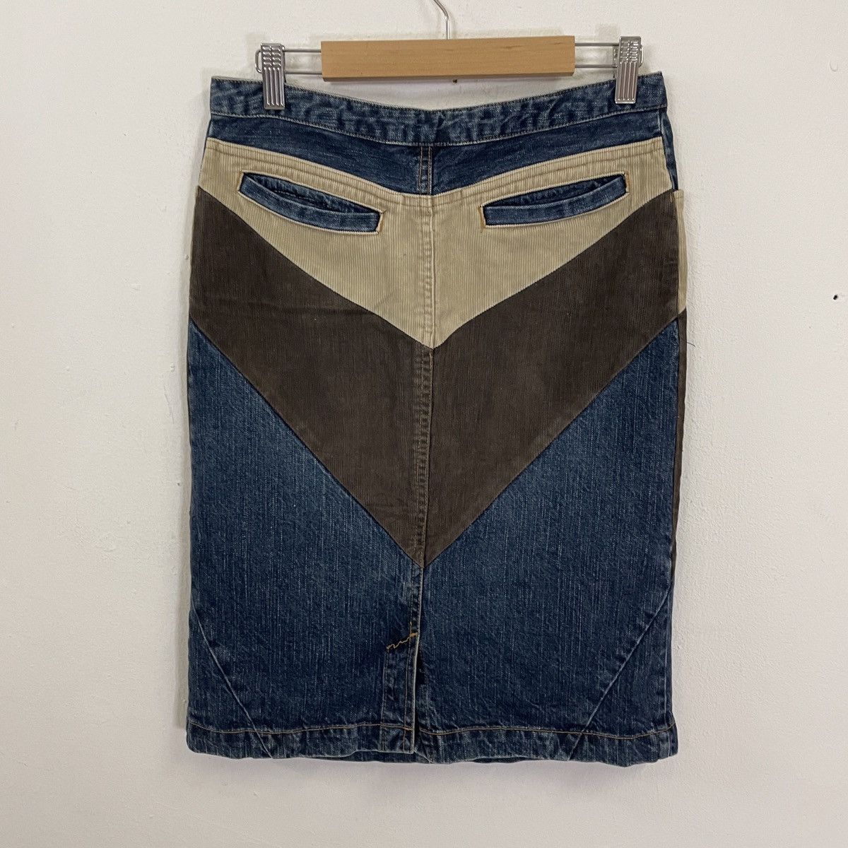 Japanese Brand Karakoto Kojima Kurashiki Okayama Nishihara Orimino Skirt Size 29" - 5 Thumbnail