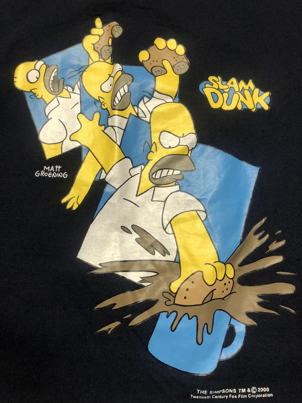 The Simpsons Vintage The Simpson Homer Simpson 2000 Y2K Slam Dunk Size US XL / EU 56 / 4 - 3 Thumbnail