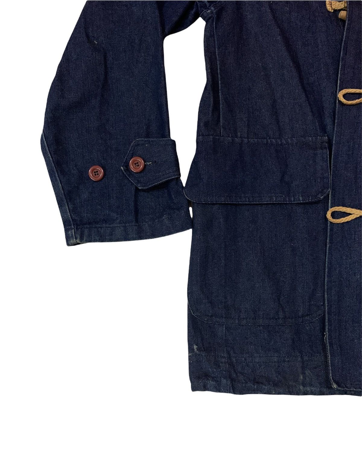 Indigo Denime Duffle Blue Military Jacket front Pocket Size US M / EU 48-50 / 2 - 8 Thumbnail
