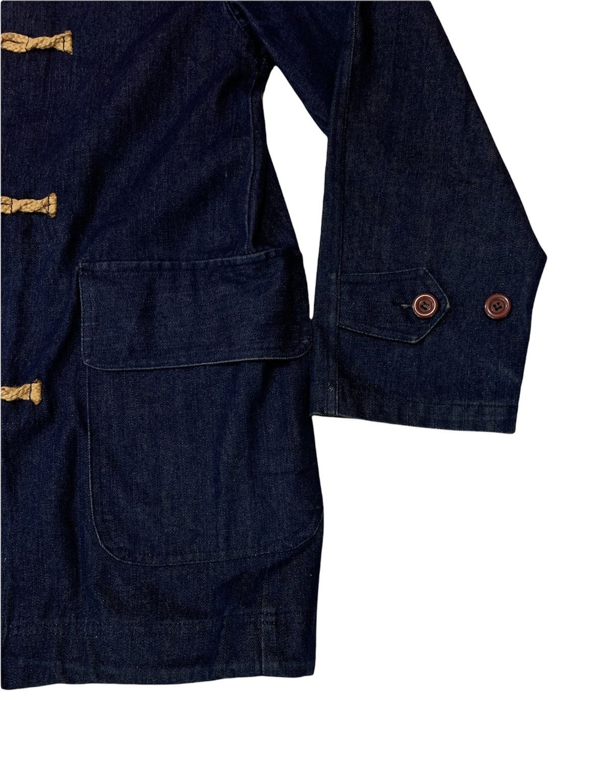 Indigo Denime Duffle Blue Military Jacket front Pocket Size US M / EU 48-50 / 2 - 7 Thumbnail