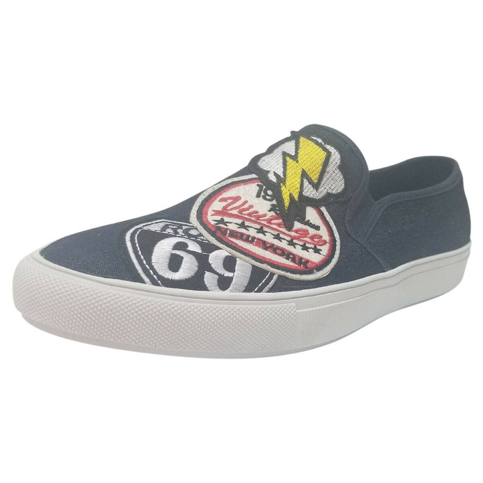 Steve Madden Steve Madden Mens Wasdin Slip-On Sneakers Navy Fabric Size US 10.5 / EU 43-44 - 1 Thumbnail