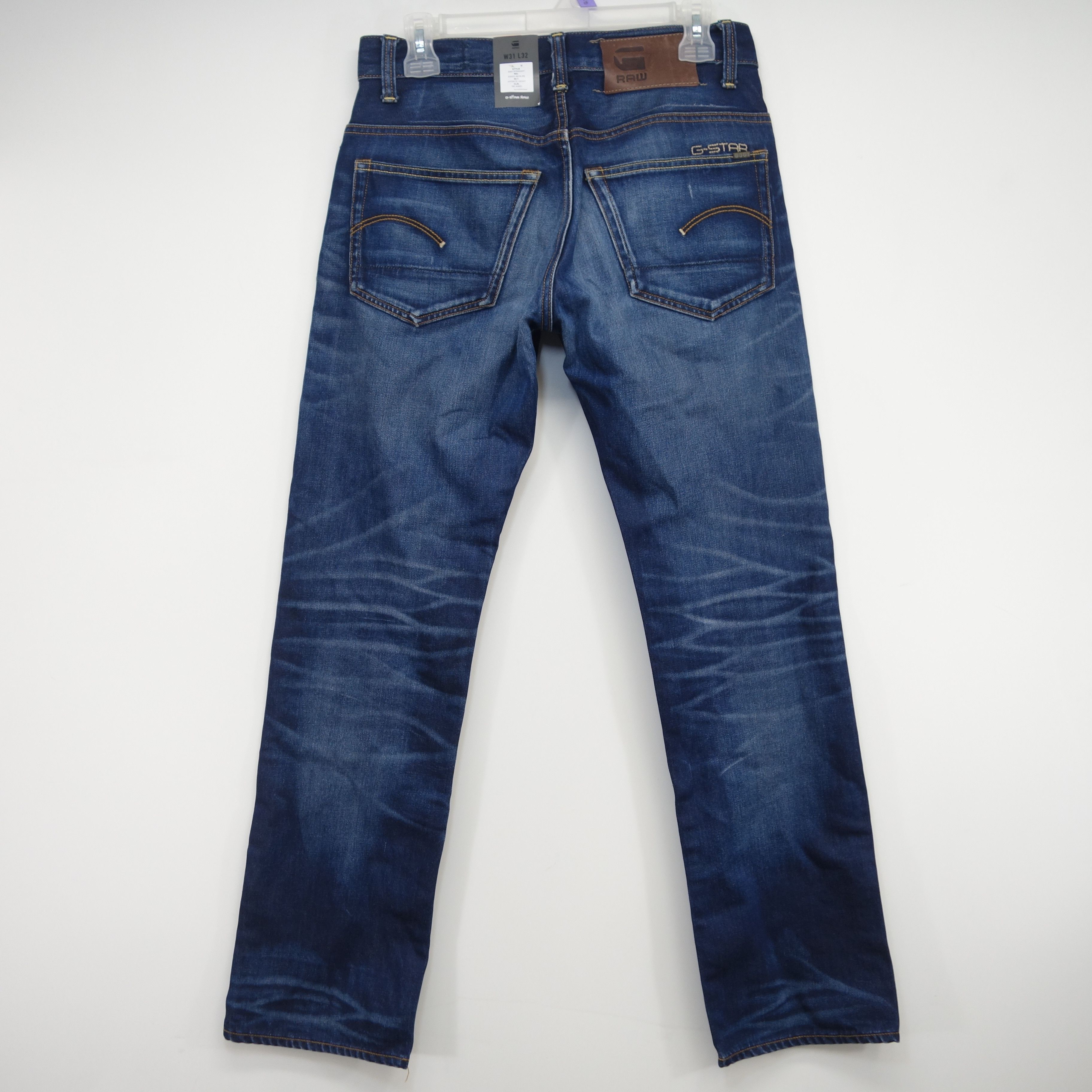 NWT Dark Blue 3301 Regular Straight Denim Jeans 31 x 32