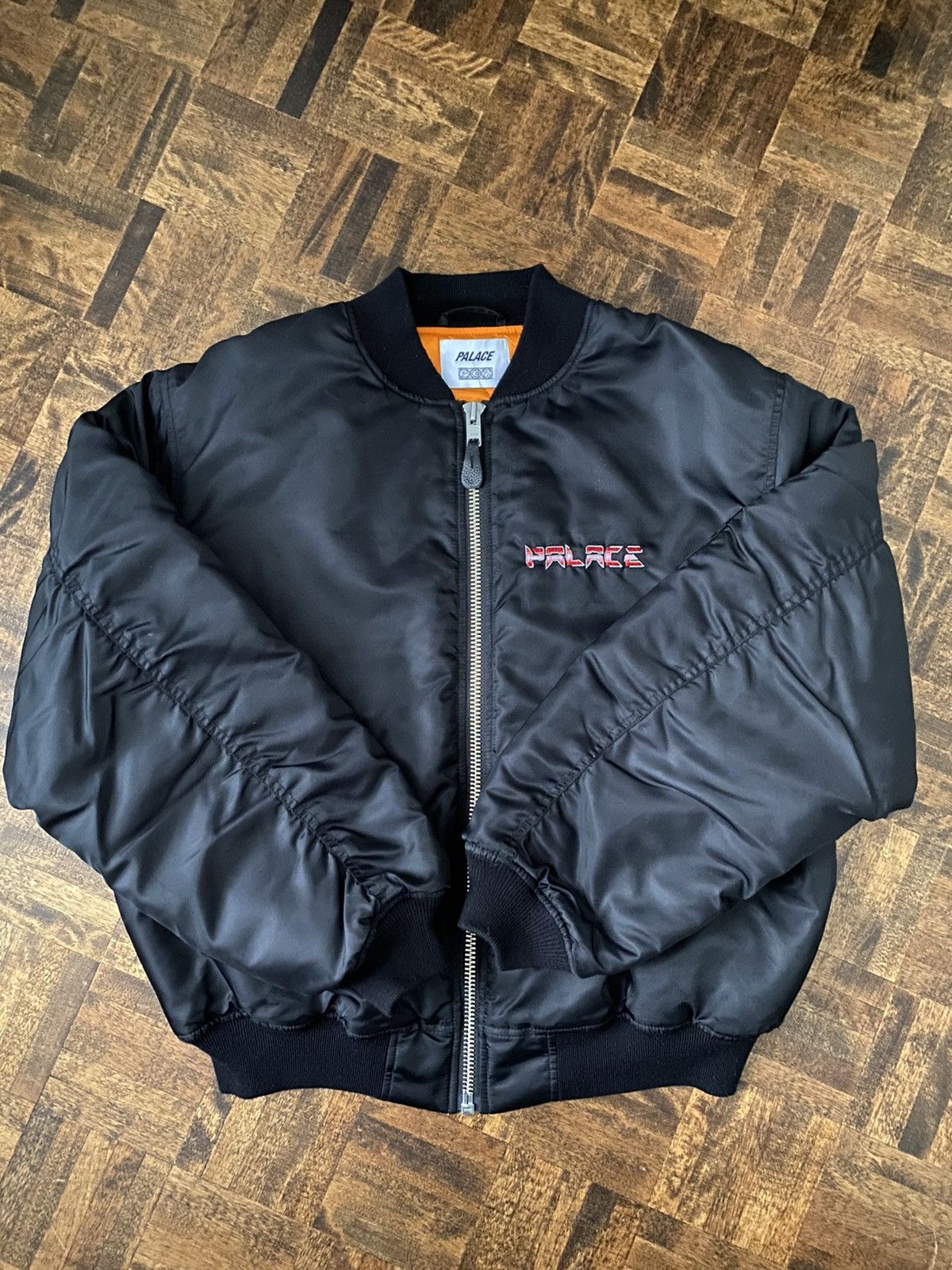 Palace bomber jacket black deals