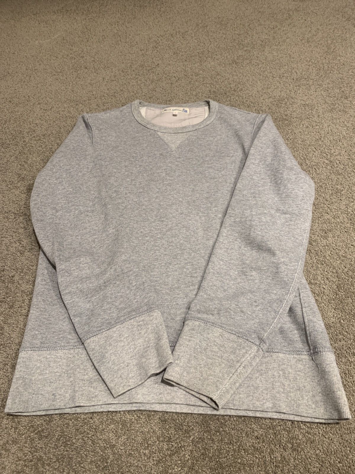 Merz B. Schwanen 3S48 heavy sweatshirt in grey melange | Grailed