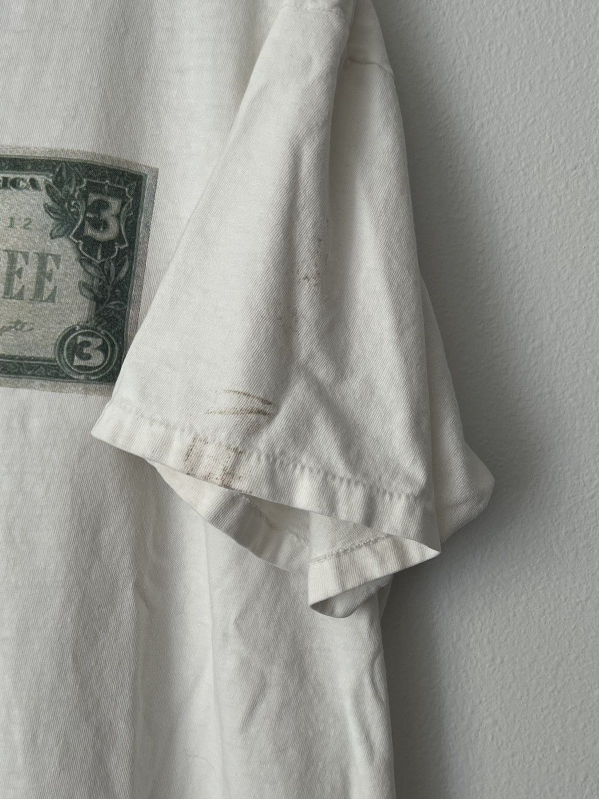 Vintage Vintage 90’s Bill Clinton - 3 Dollar Tee (Single Stitch) Size US XL / EU 56 / 4 - 5 Thumbnail