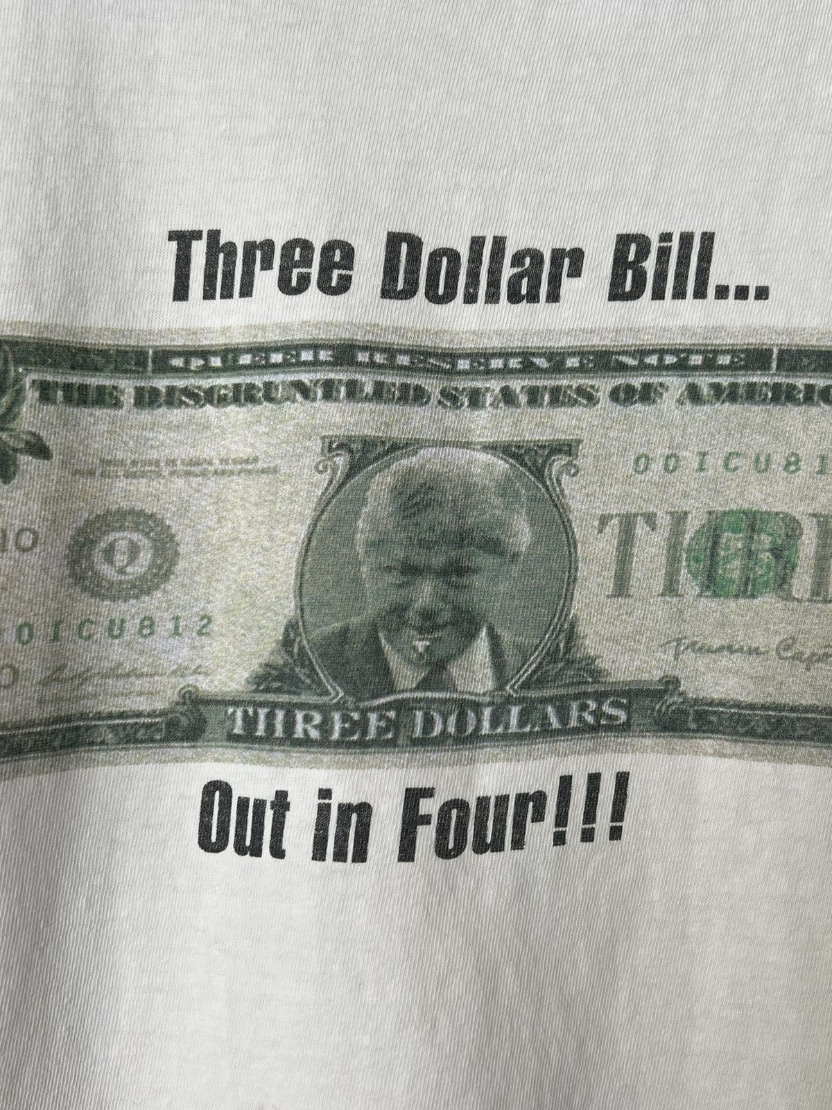 Vintage Vintage 90’s Bill Clinton - 3 Dollar Tee (Single Stitch) Size US XL / EU 56 / 4 - 2 Thumbnail