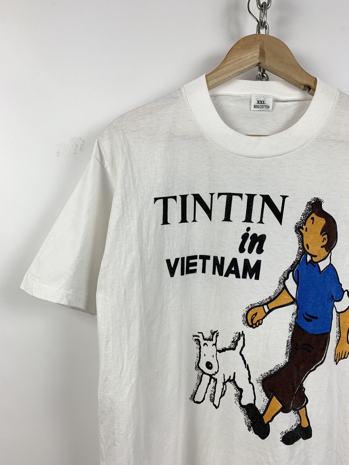 Cartoon Network Vintage Tin Tin in Vietnam Cartoon T-Shirt Size US M / EU 48-50 / 2 - 3 Thumbnail