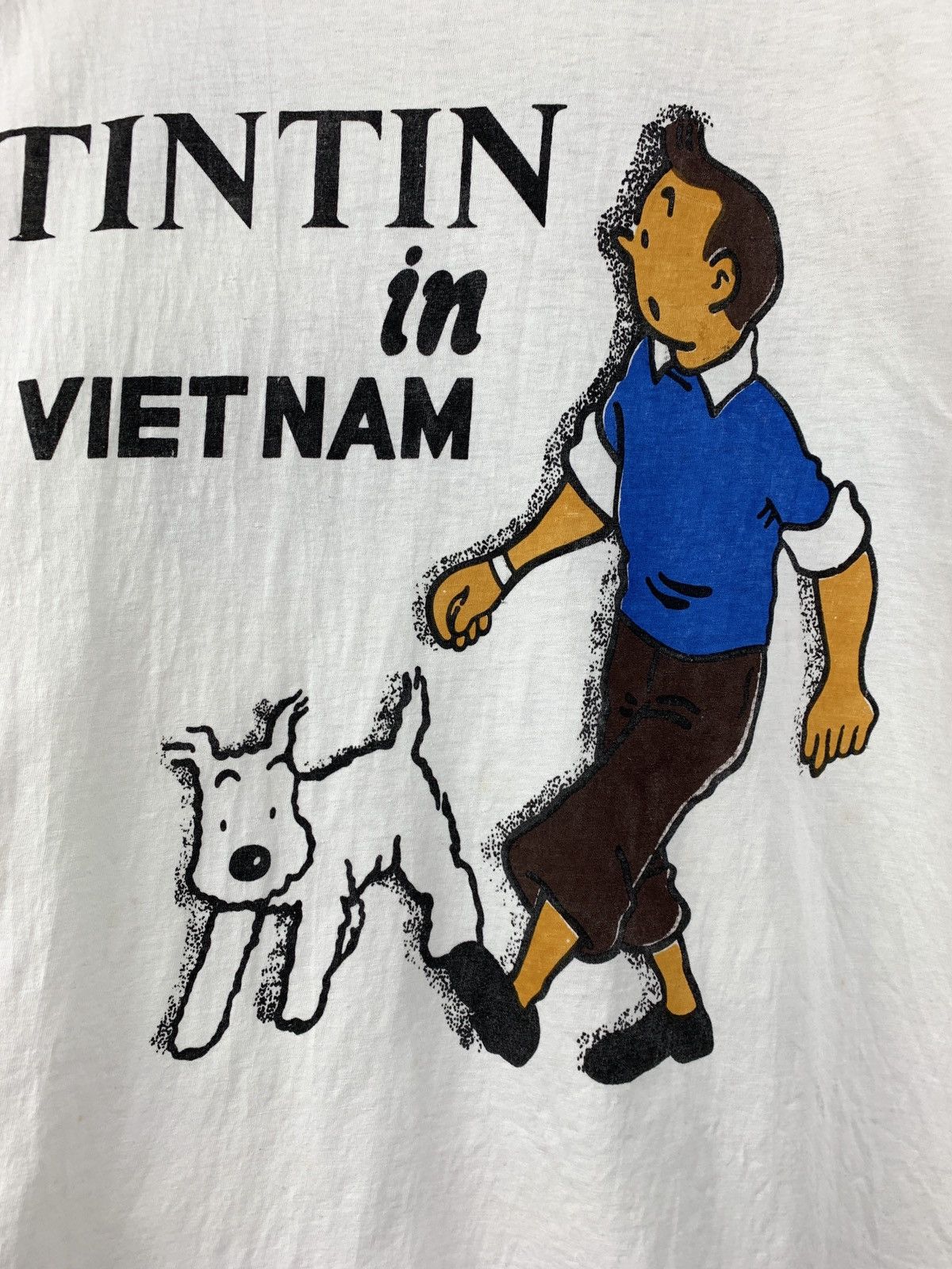 Cartoon Network Vintage Tin Tin in Vietnam Cartoon T-Shirt Size US M / EU 48-50 / 2 - 6 Thumbnail