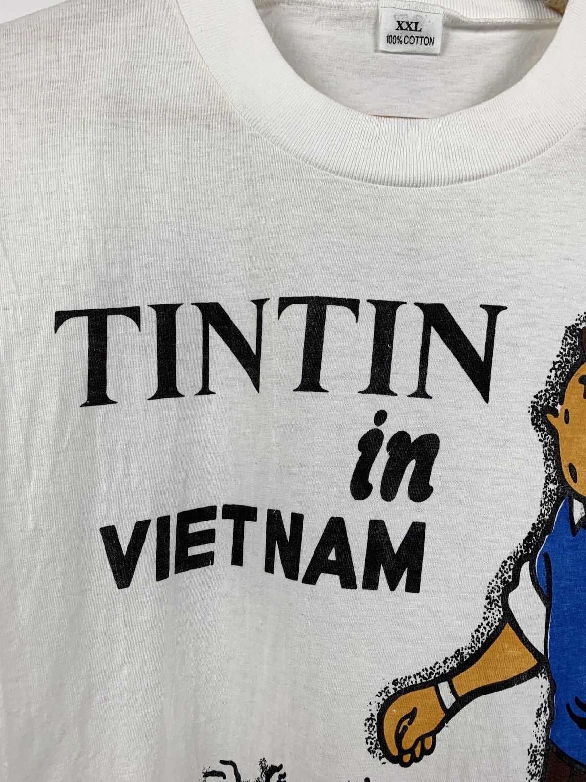 Cartoon Network Vintage Tin Tin in Vietnam Cartoon T-Shirt Size US M / EU 48-50 / 2 - 5 Thumbnail