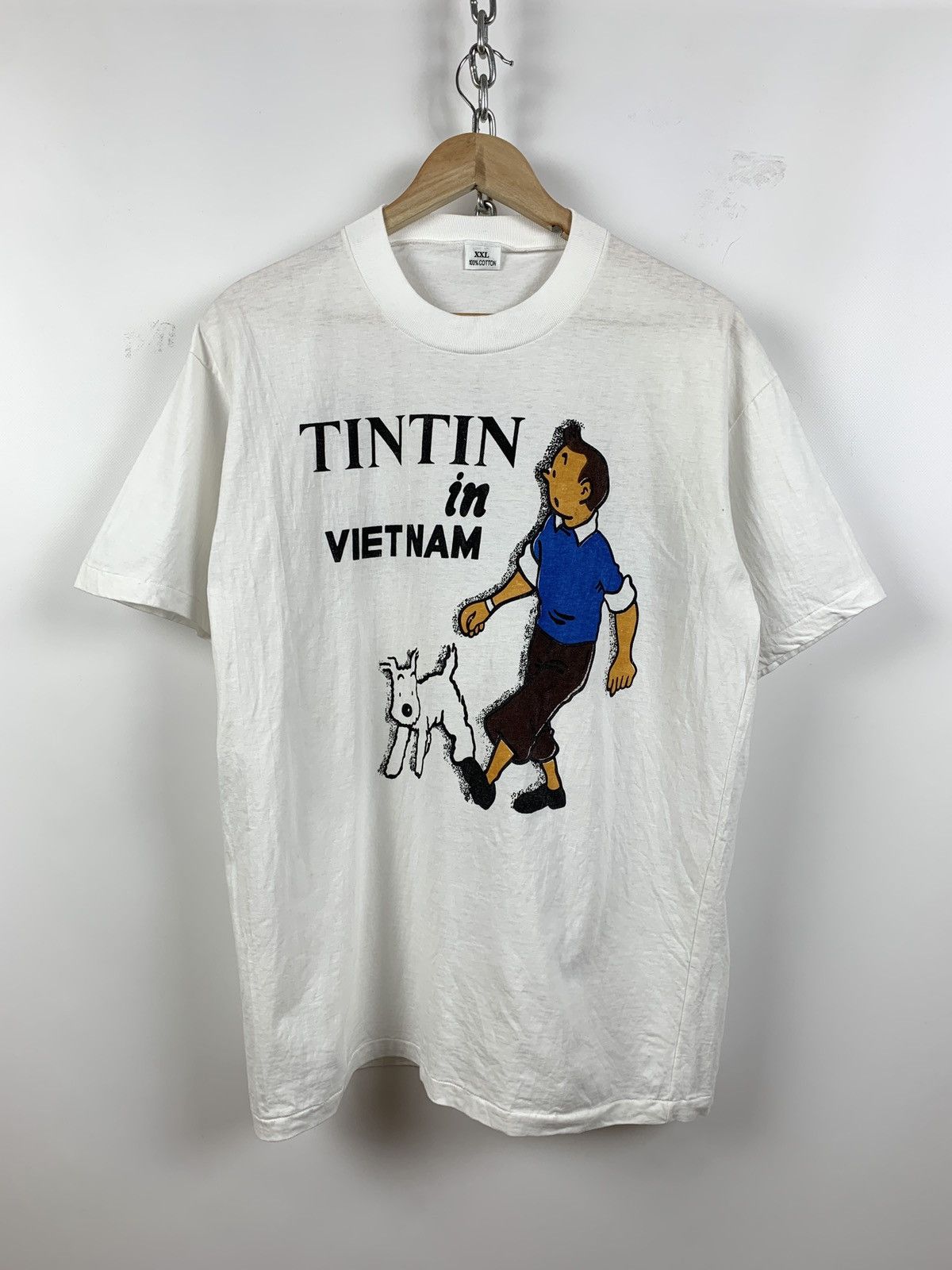 Cartoon Network Vintage Tin Tin in Vietnam Cartoon T-Shirt Size US M / EU 48-50 / 2 - 1 Thumbnail
