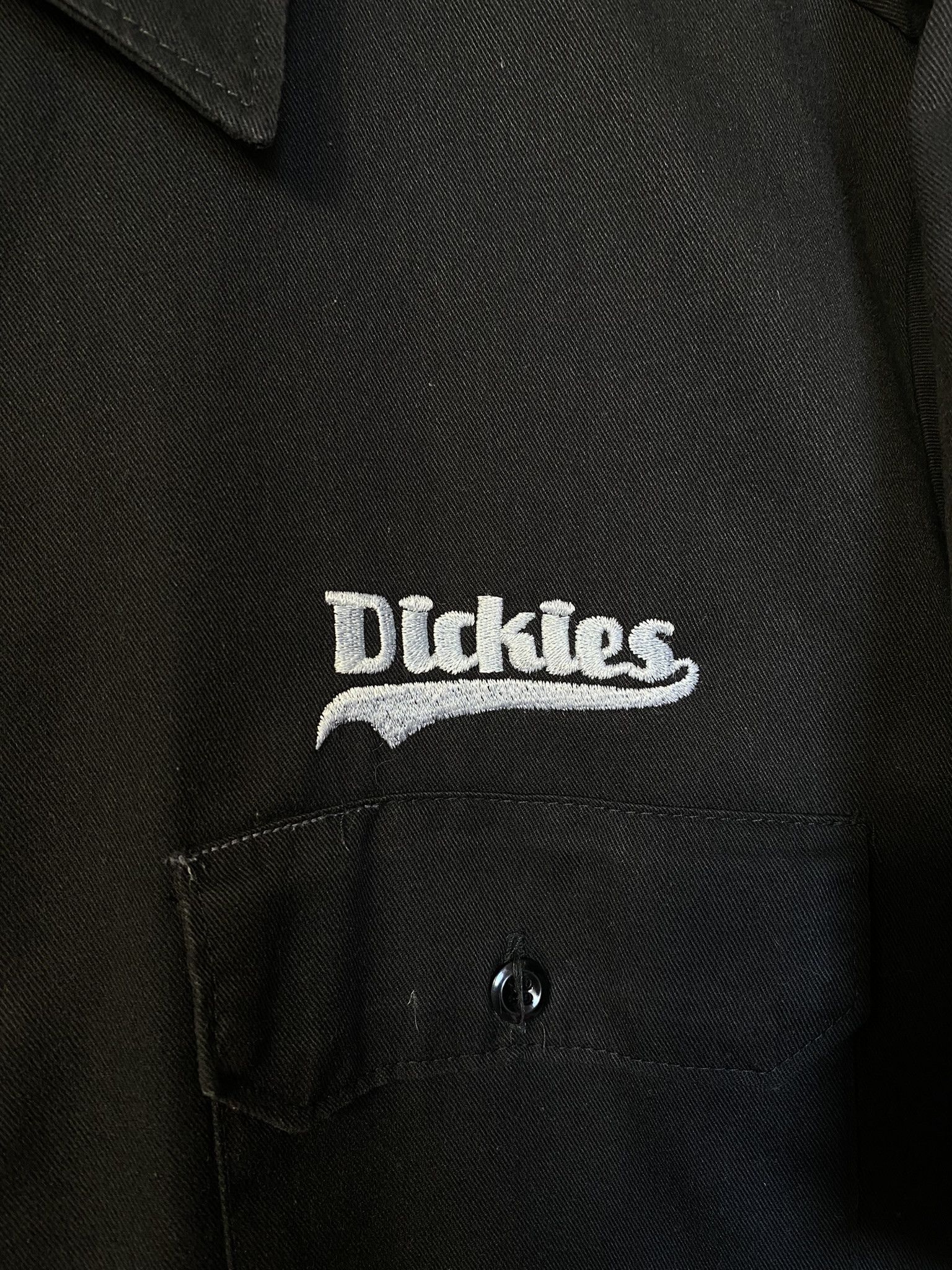 Vintage Dickies Black Workwear Shirt Made in USA size L - Main Image