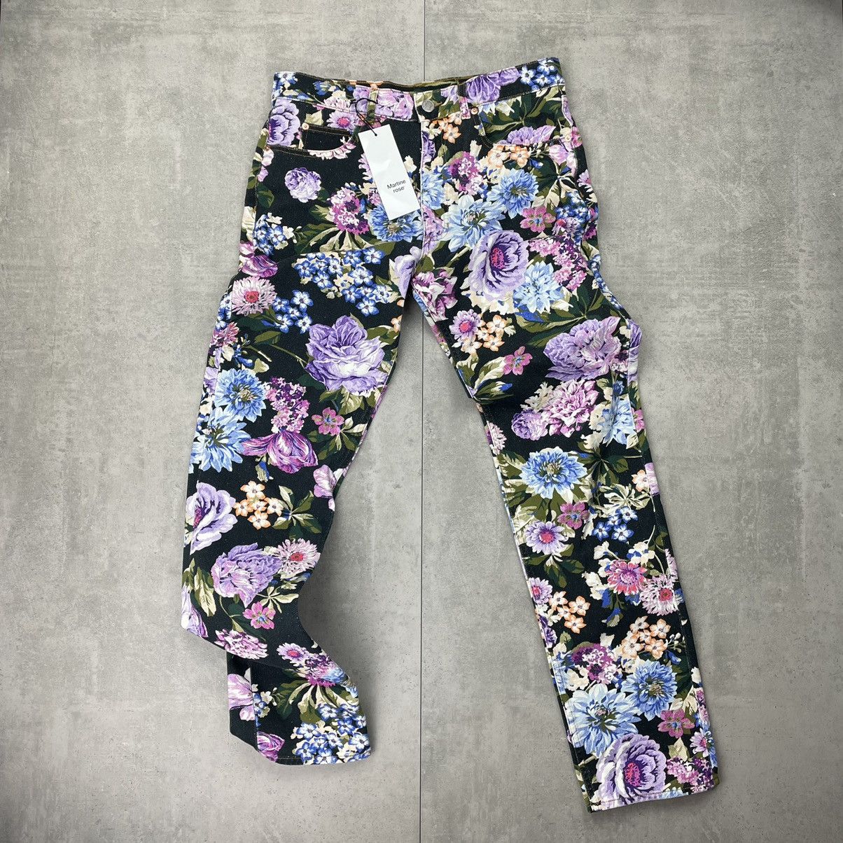 Martine Rose Floral Denim Jeans - SS21