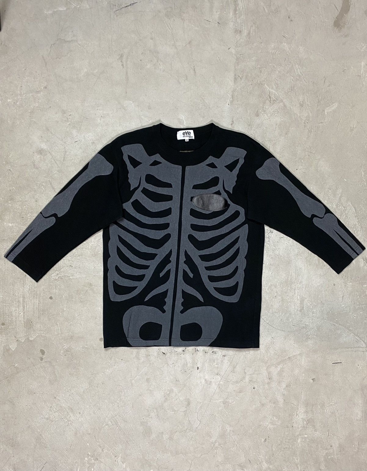 Comme des Garcons × Junya Watanabe × Vanson Leathers Junya Watanabe x Vanson  3/4 Skeletal Print Shirt | Grailed