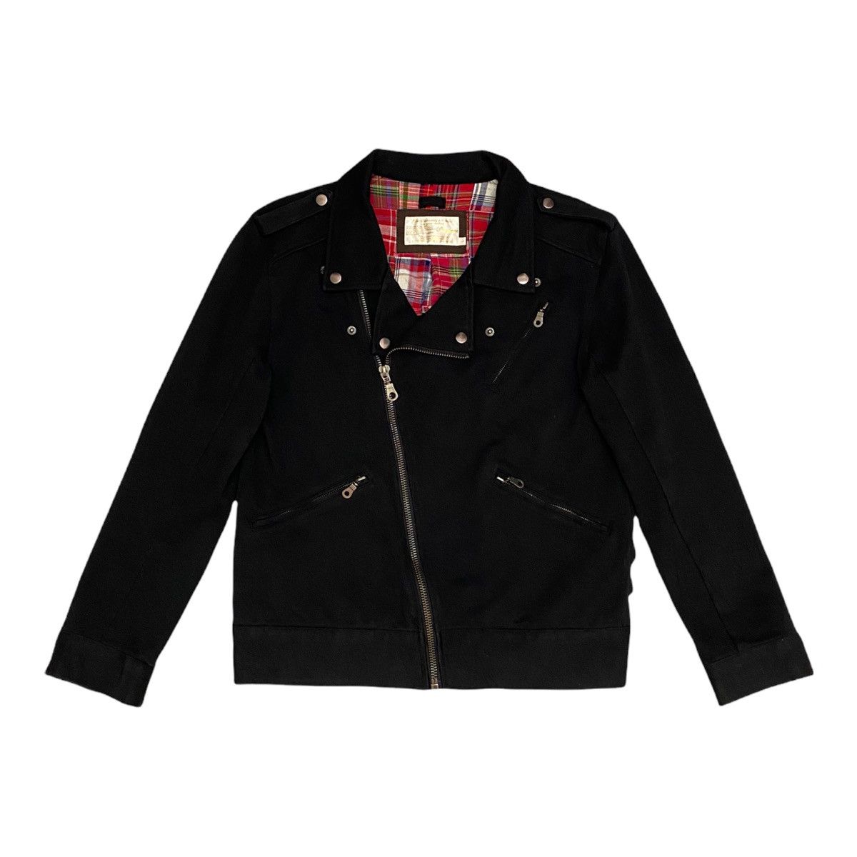 Japanese Brand 🇯🇵JAPANESE PINCPONC DOUBLE COLLAR ZIPPER PUNK BIKER JACKET Size US S / EU 44-46 / 1 - 4 Thumbnail