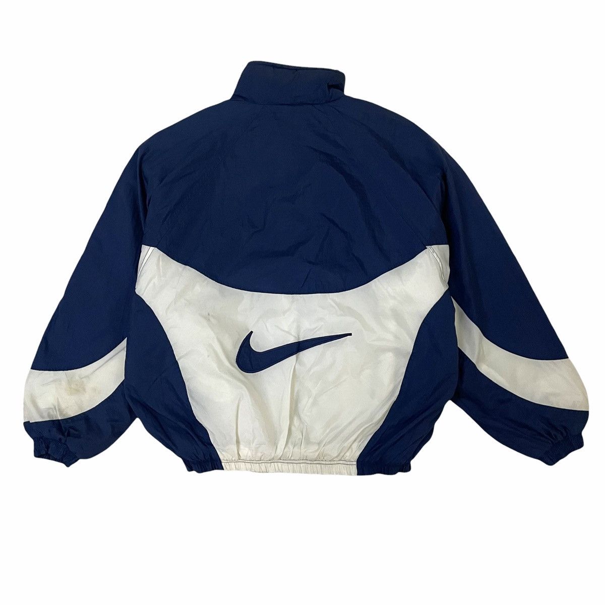 Nike × Vintage 💥90s NIKE SWOOSH BIG LOGO FULLZIP DOWN JACKET Size US XL / EU 56 / 4 - 1 Thumbnail
