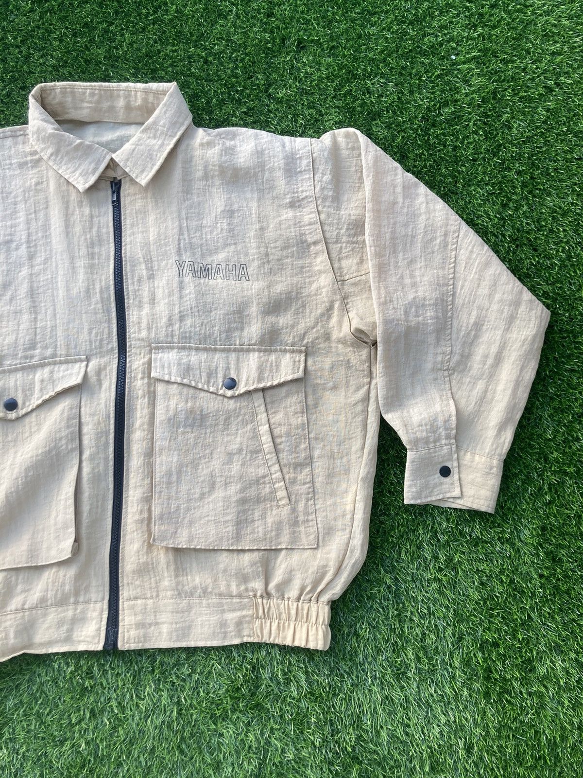 Japanese Brand × Vintage × Yamaha VINTAGE YAMAHA BOMBER JACKET Size US XL / EU 56 / 4 - 3 Thumbnail