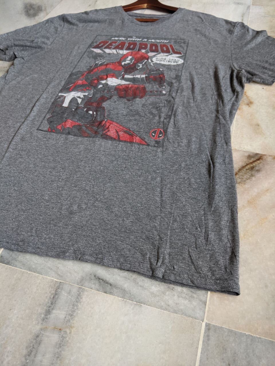 Marvel Comics Vintage Deadpool Marvel Comics Graphic Tee x DC Comics Size US XL / EU 56 / 4 - 7 Thumbnail