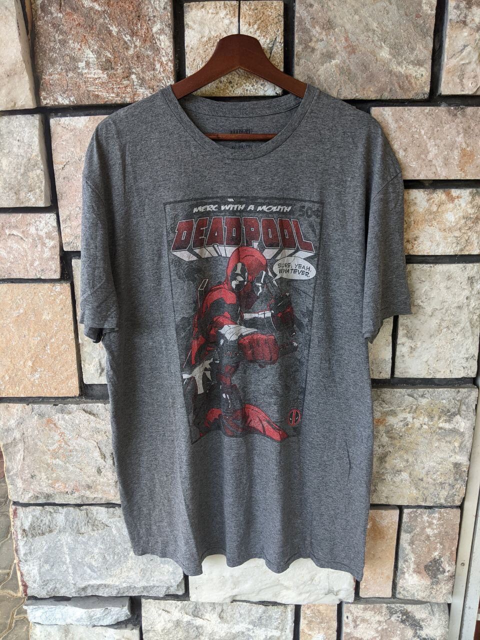 Marvel Comics Vintage Deadpool Marvel Comics Graphic Tee x DC Comics Size US XL / EU 56 / 4 - 1 Thumbnail