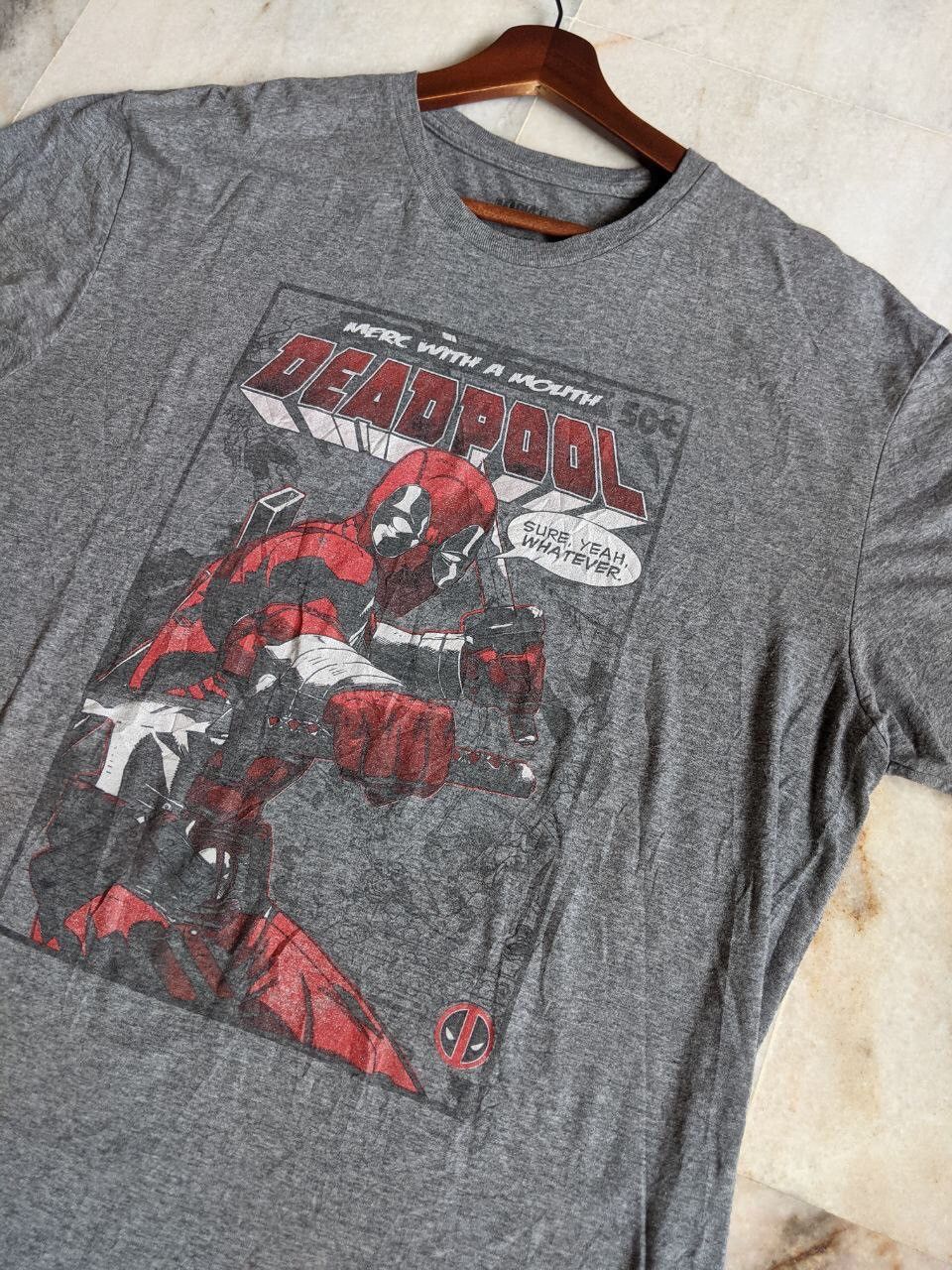 Marvel Comics Vintage Deadpool Marvel Comics Graphic Tee x DC Comics Size US XL / EU 56 / 4 - 8 Thumbnail