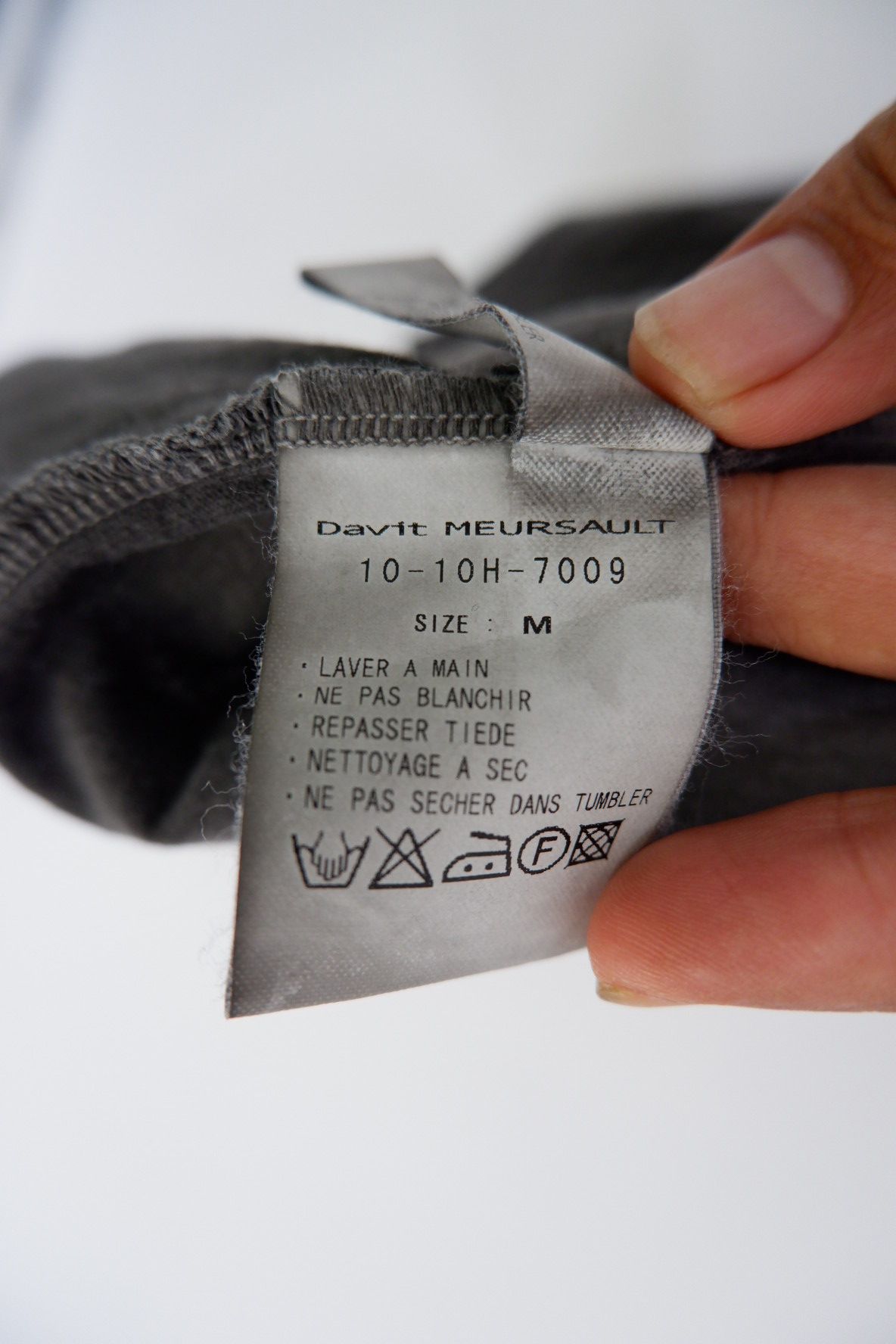 Davit Meursault Japan Davit Meursault Japan Grey Overwash Shirt Size US M / EU 48-50 / 2 - 9 Thumbnail