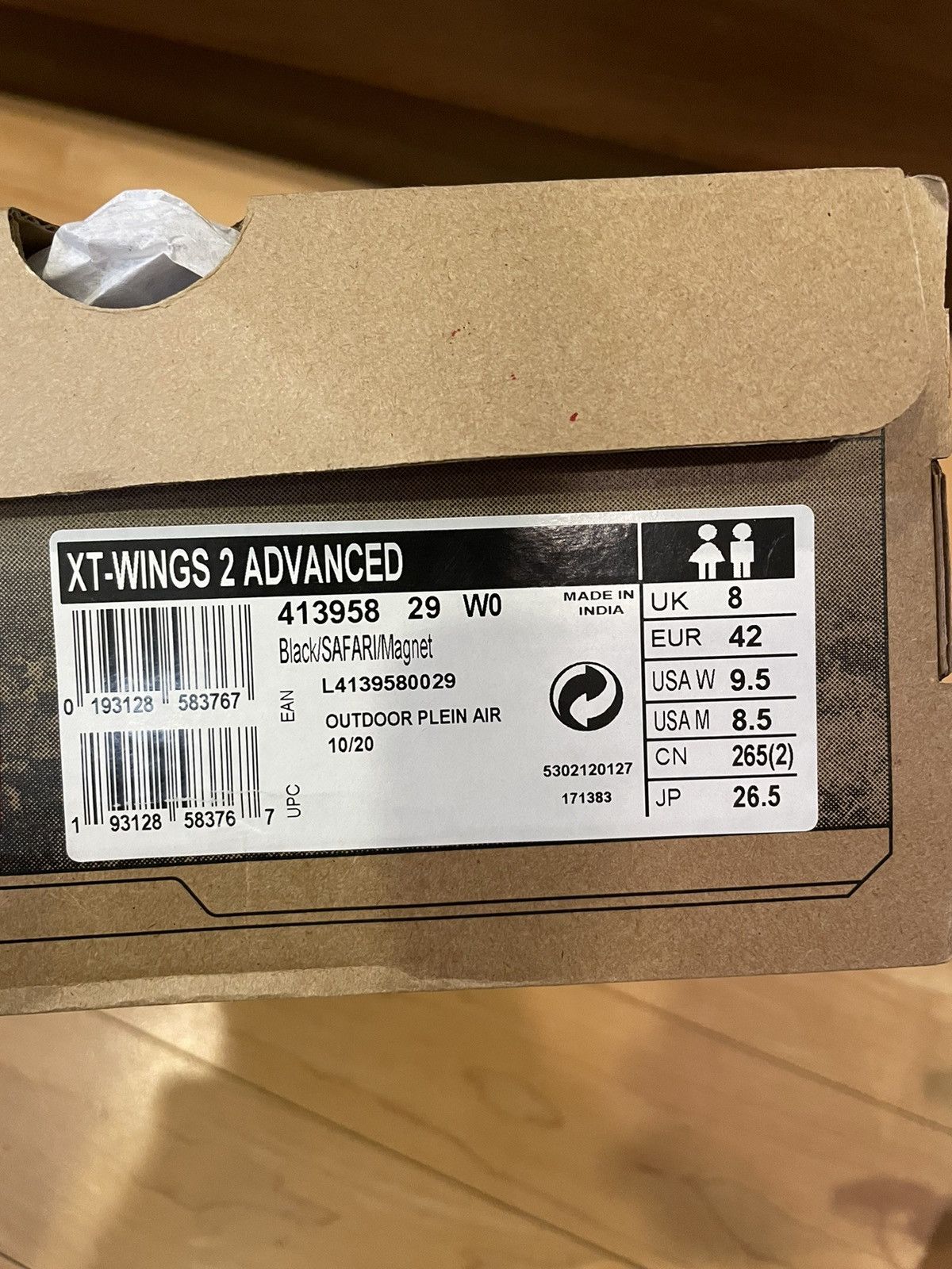 Salomon Salomon XT Wings 2 advanced black safari magnet Size US 8.5 / EU 41-42 - 7 Thumbnail