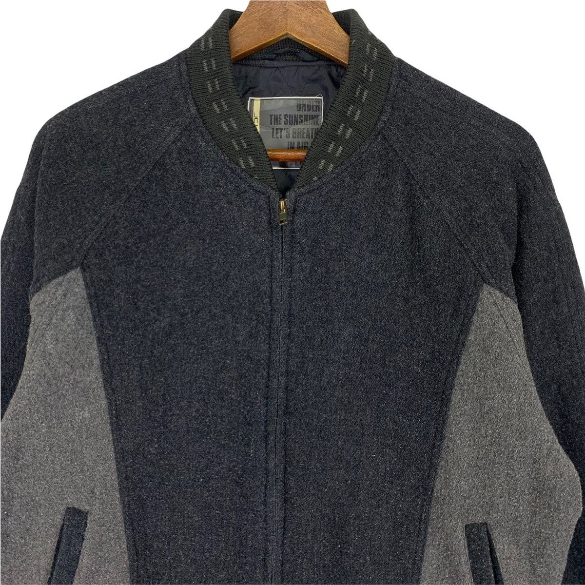 Vintage Vintage Jc Haward Wool Zipper Bomber Jacket Size US M / EU 48-50 / 2 - 2 Thumbnail