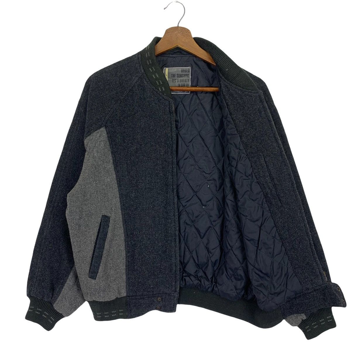 Vintage Vintage Jc Haward Wool Zipper Bomber Jacket Size US M / EU 48-50 / 2 - 4 Thumbnail