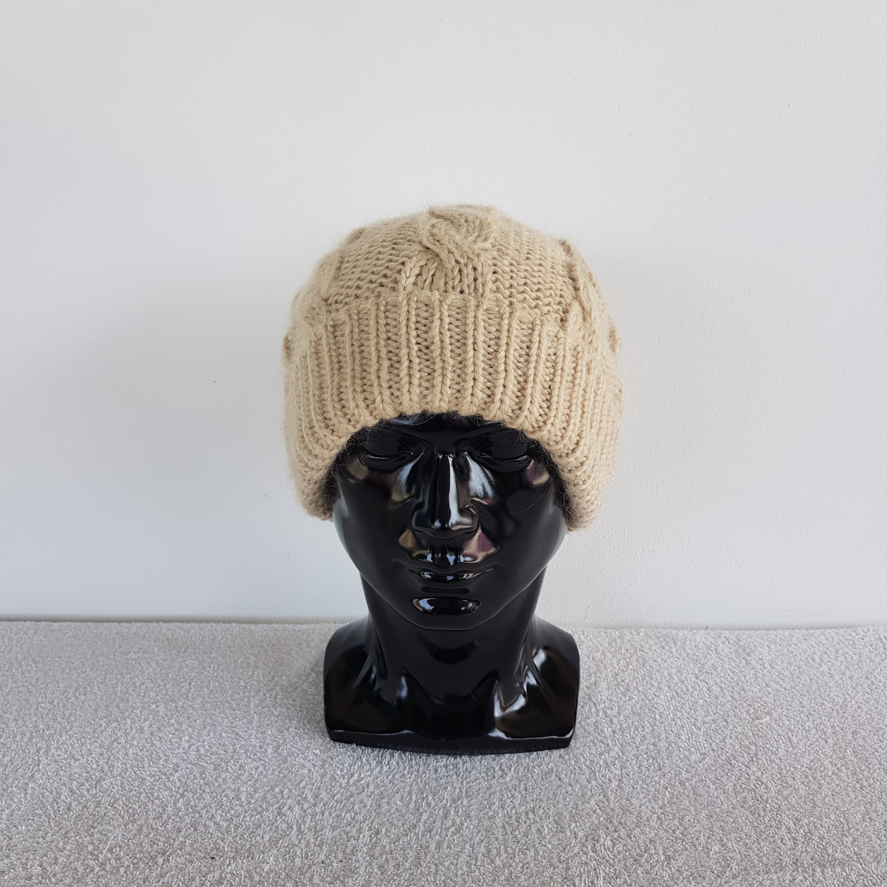 Japanese Brand × Vintage Japanese Pure Knit Beanie Snow Cap Japanese Pure Knit Hats Size ONE SIZE - 2 Thumbnail