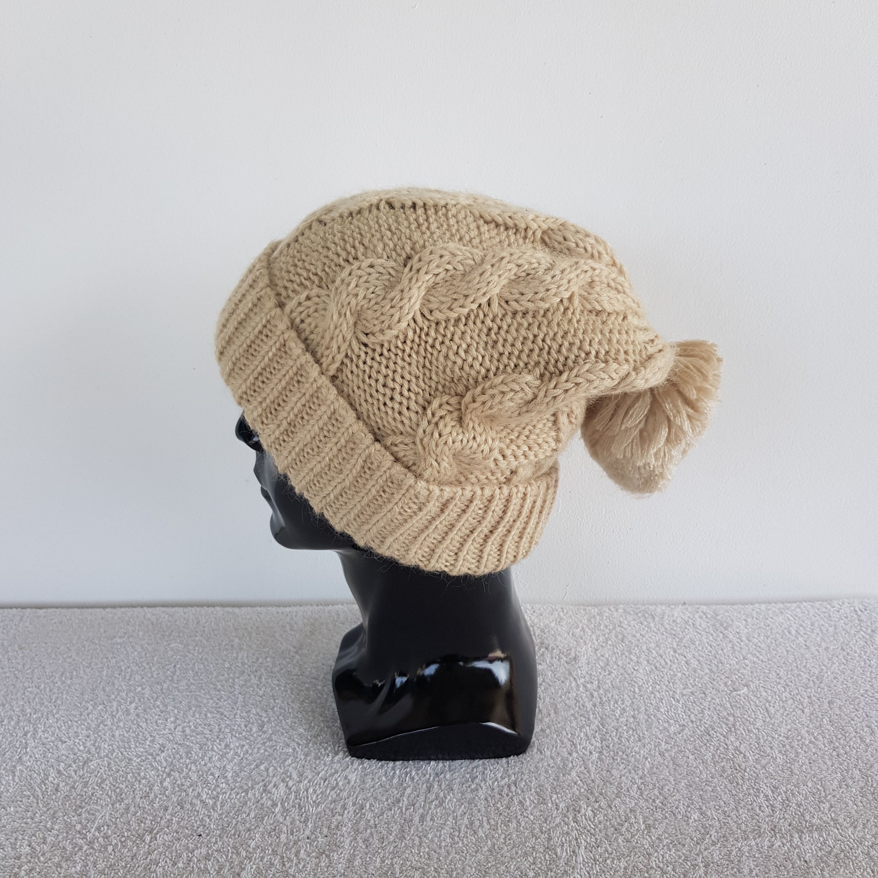 Japanese Brand × Vintage Japanese Pure Knit Beanie Snow Cap Japanese Pure Knit Hats Size ONE SIZE - 4 Thumbnail