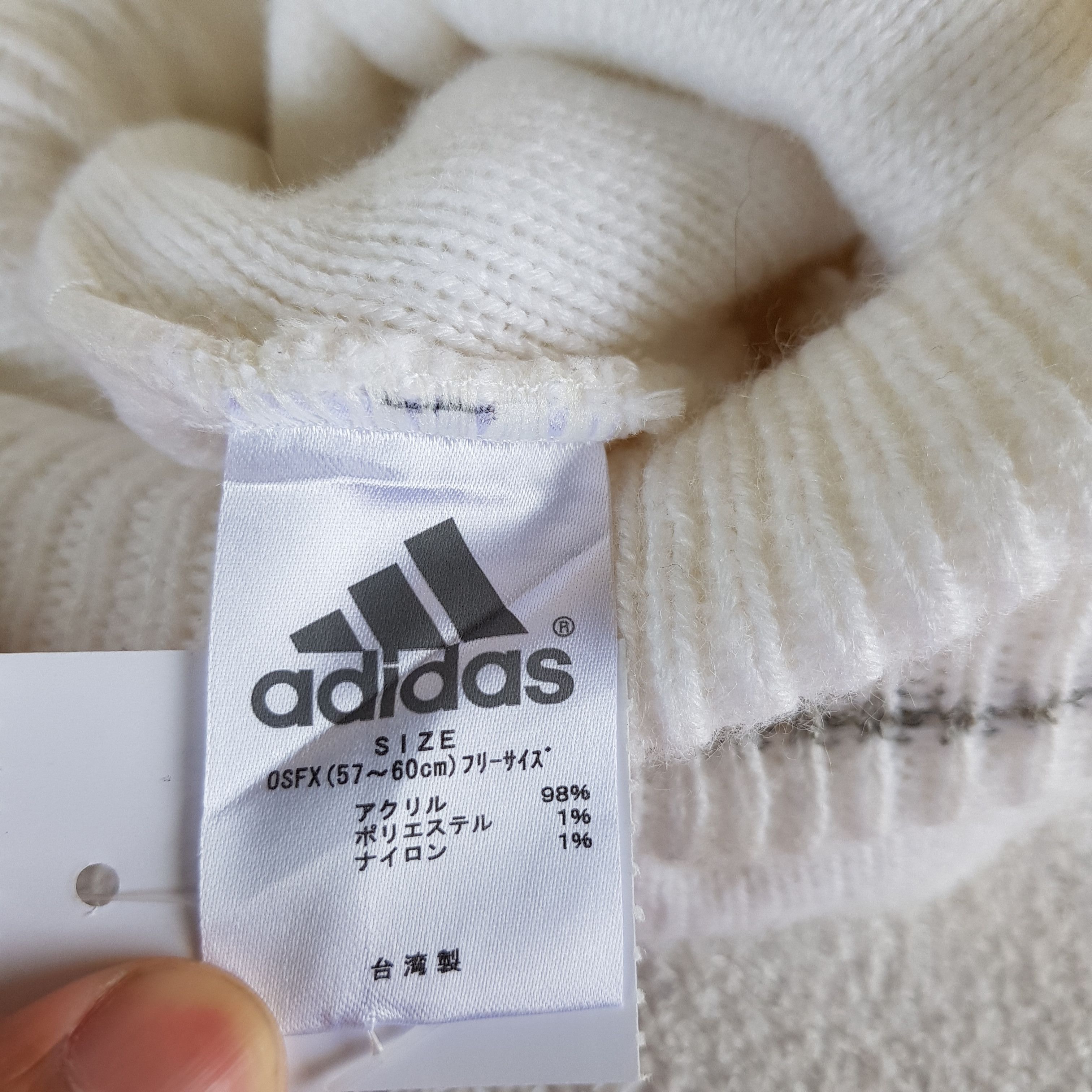 Adidas × Vintage Adidas Hats Knitted Crochet Beanie Snow Cap - AC10706. Size ONE SIZE - 6 Thumbnail
