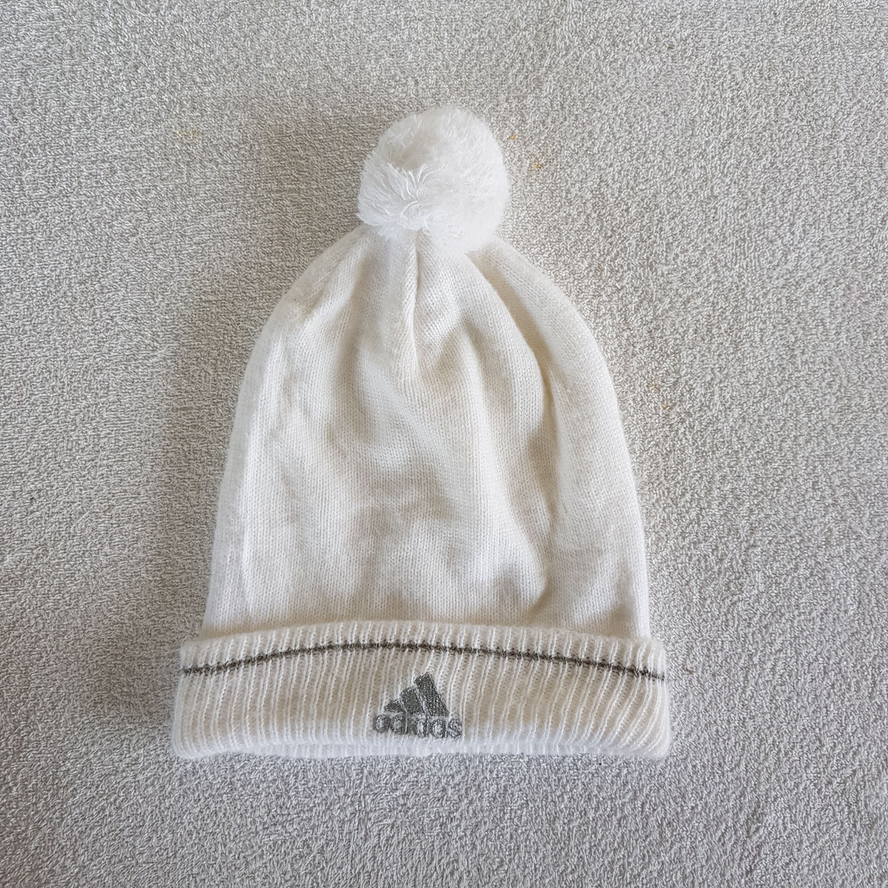 Adidas × Vintage Adidas Hats Knitted Crochet Beanie Snow Cap - AC10706. Size ONE SIZE - 5 Thumbnail