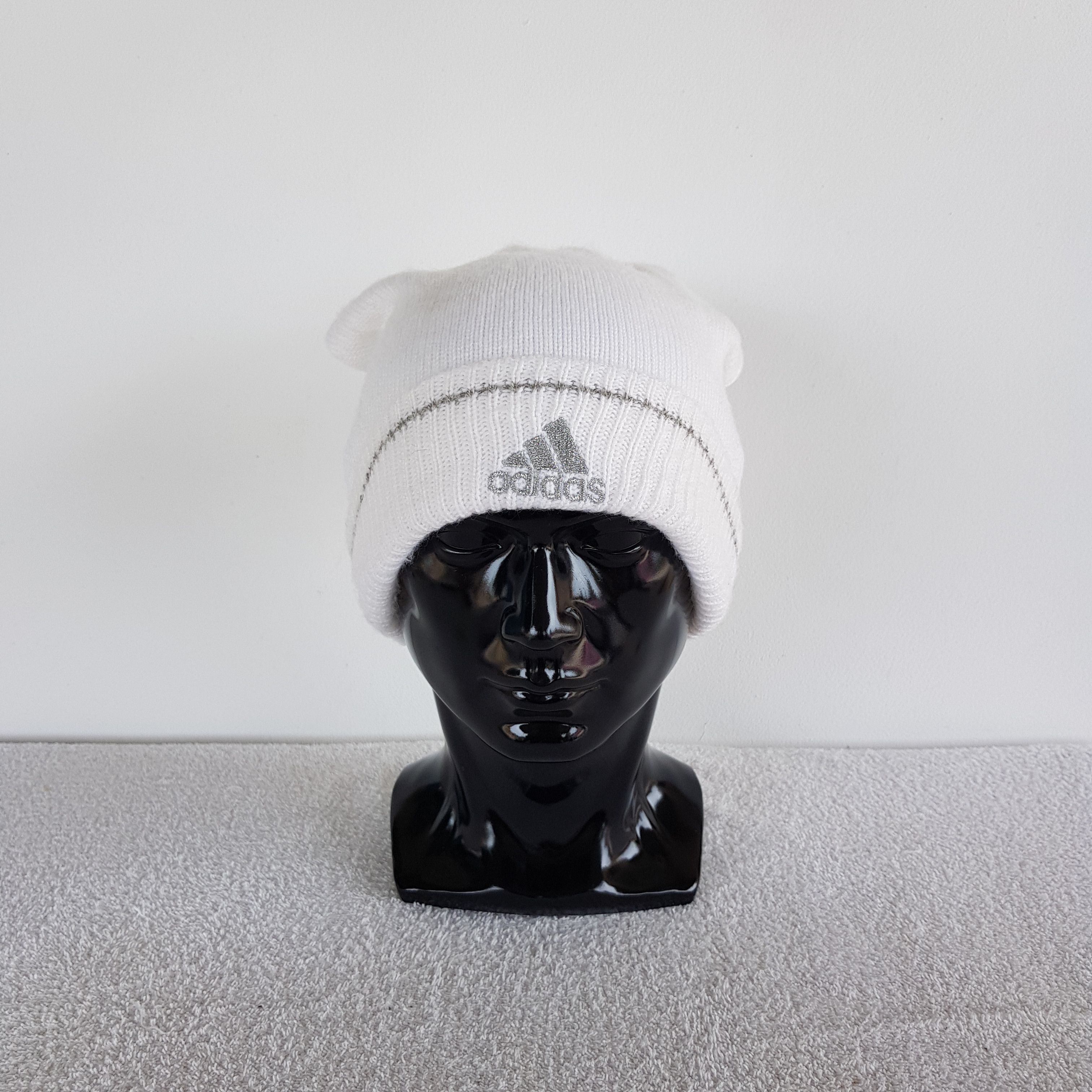 Adidas × Vintage Adidas Hats Knitted Crochet Beanie Snow Cap - AC10706. Size ONE SIZE - 1 Thumbnail