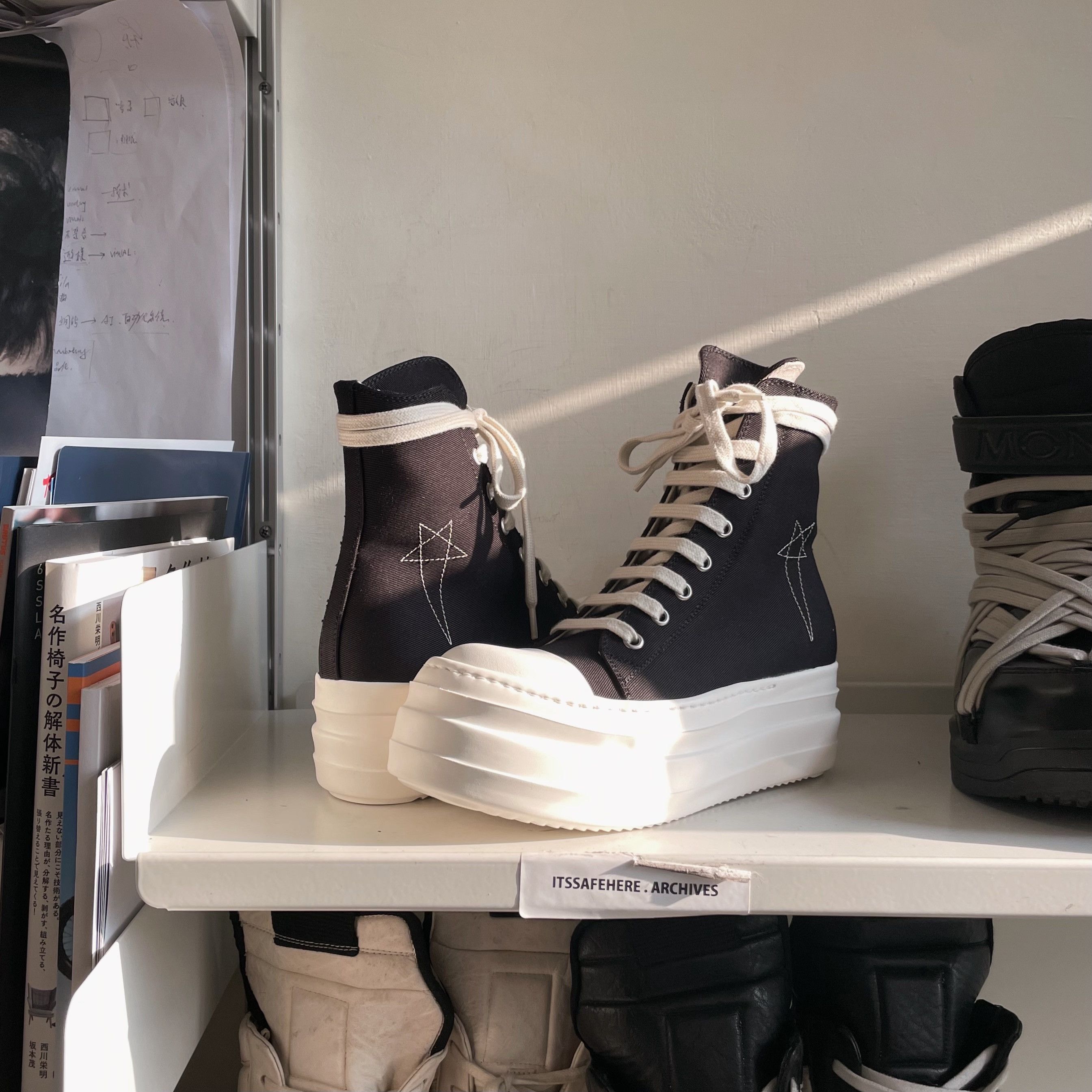 Rick Owens × Rick Owens Drkshdw DS Rick Owens Pentagram Double 