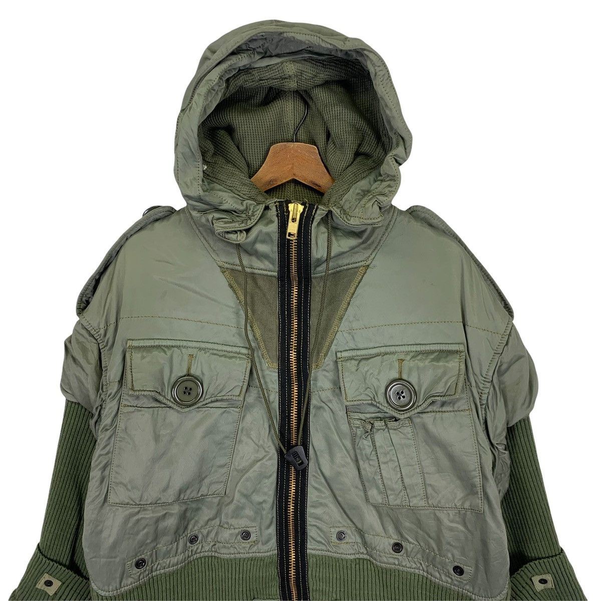 Other Vintage Military Hoodie Trench Jacket Size US XL / EU 56 / 4 - 2 Thumbnail
