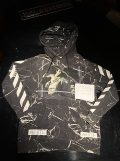 Off white outlet marble hoodie