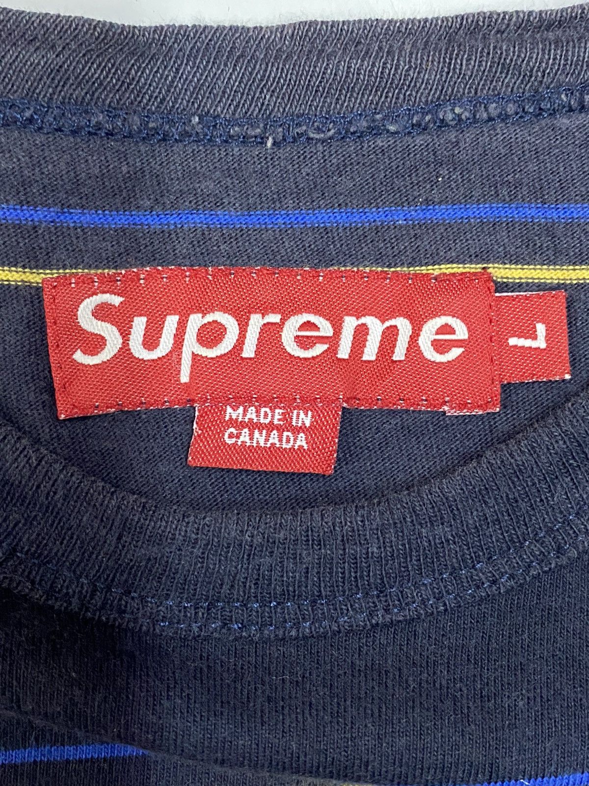 Supreme Rare SUPREME Blue Stripe Single Pocket Size US L / EU 52-54 / 3 - 6 Thumbnail