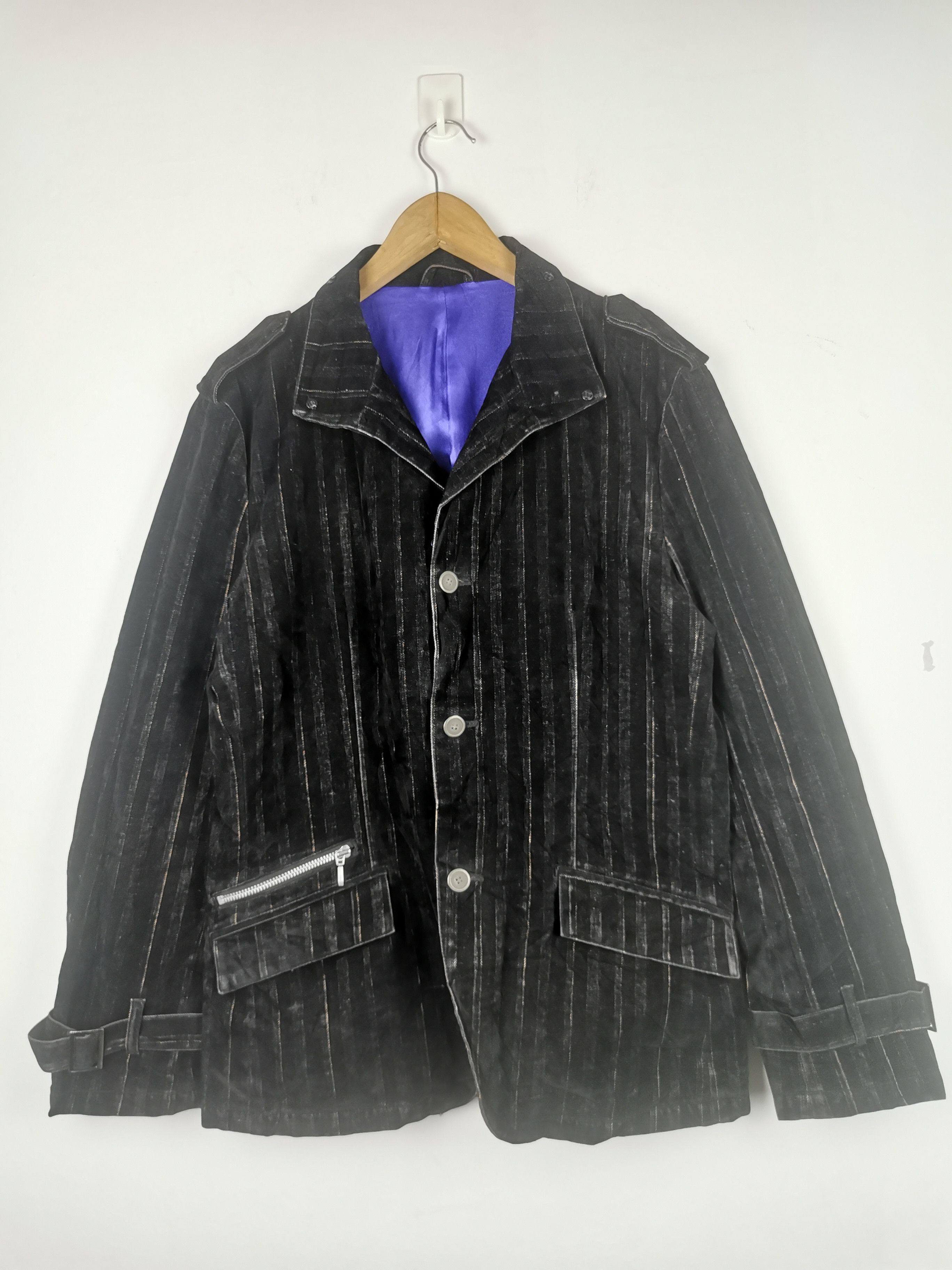 Japanese Brand × Vintage Vintage Pazzo Denim Store Rayon Lining Jacket Size US XL / EU 56 / 4 - 2 Thumbnail