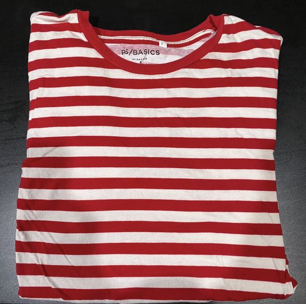 Pacsun Pacsun Red & White Striped T-Shirt | Grailed