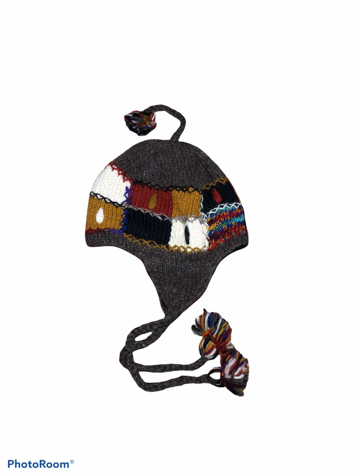 Handmade HAND MADE KNIT EARFLAP BEANIE SNOWCAP Size ONE SIZE - 2 Thumbnail